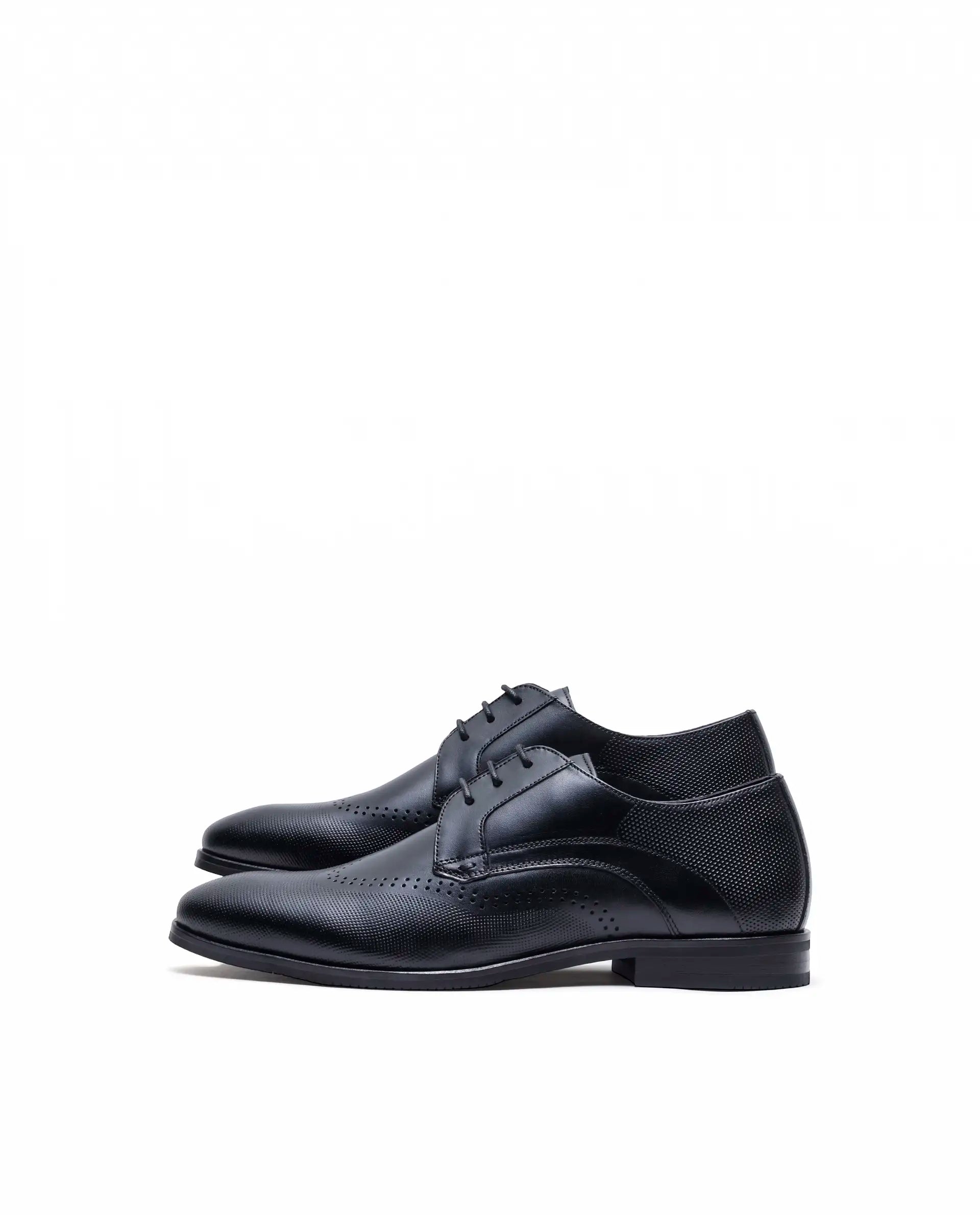 Rare Rabbit Men's Marcello Black Leather Formal