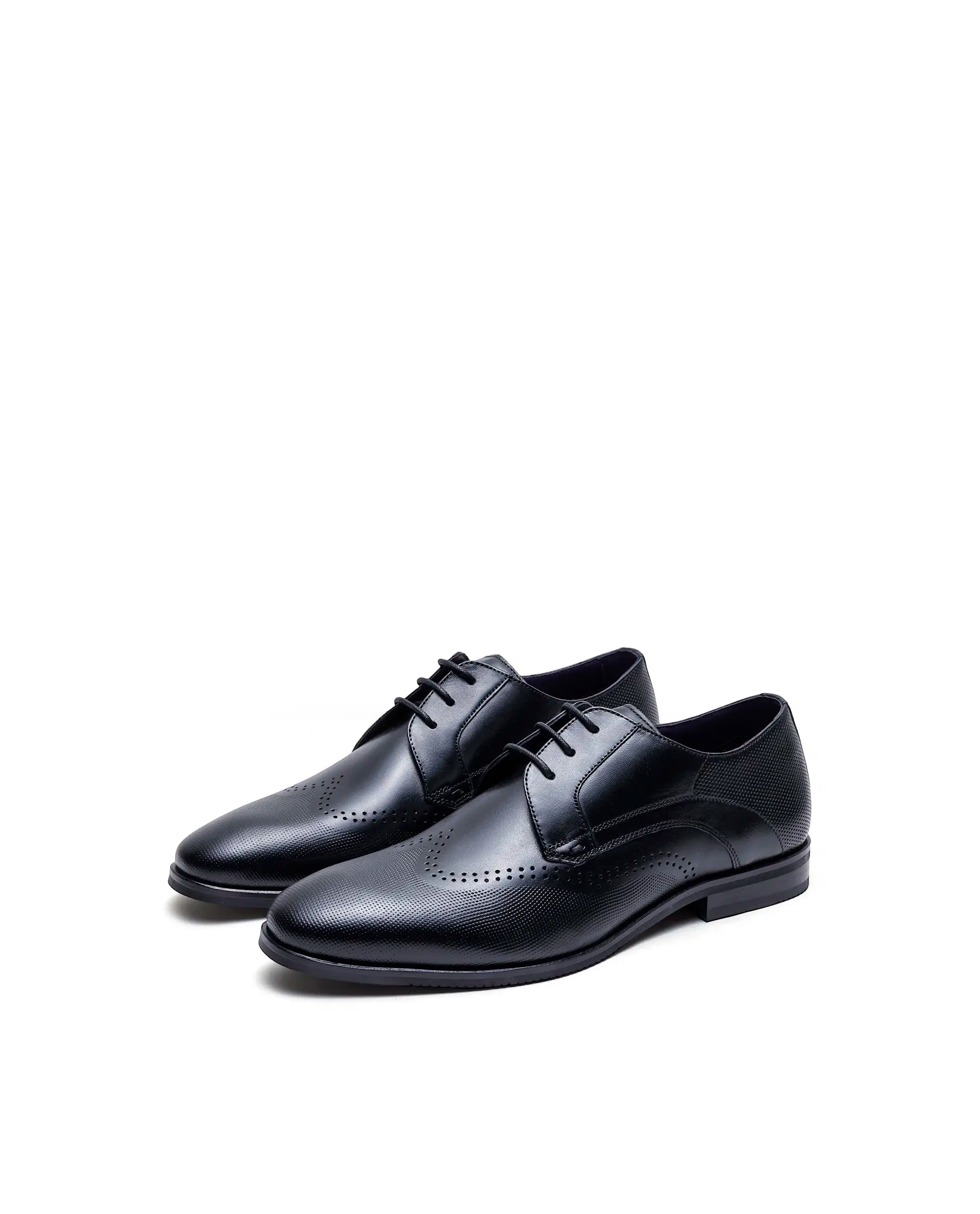 Rare Rabbit Men's Marcello Black Leather Formal