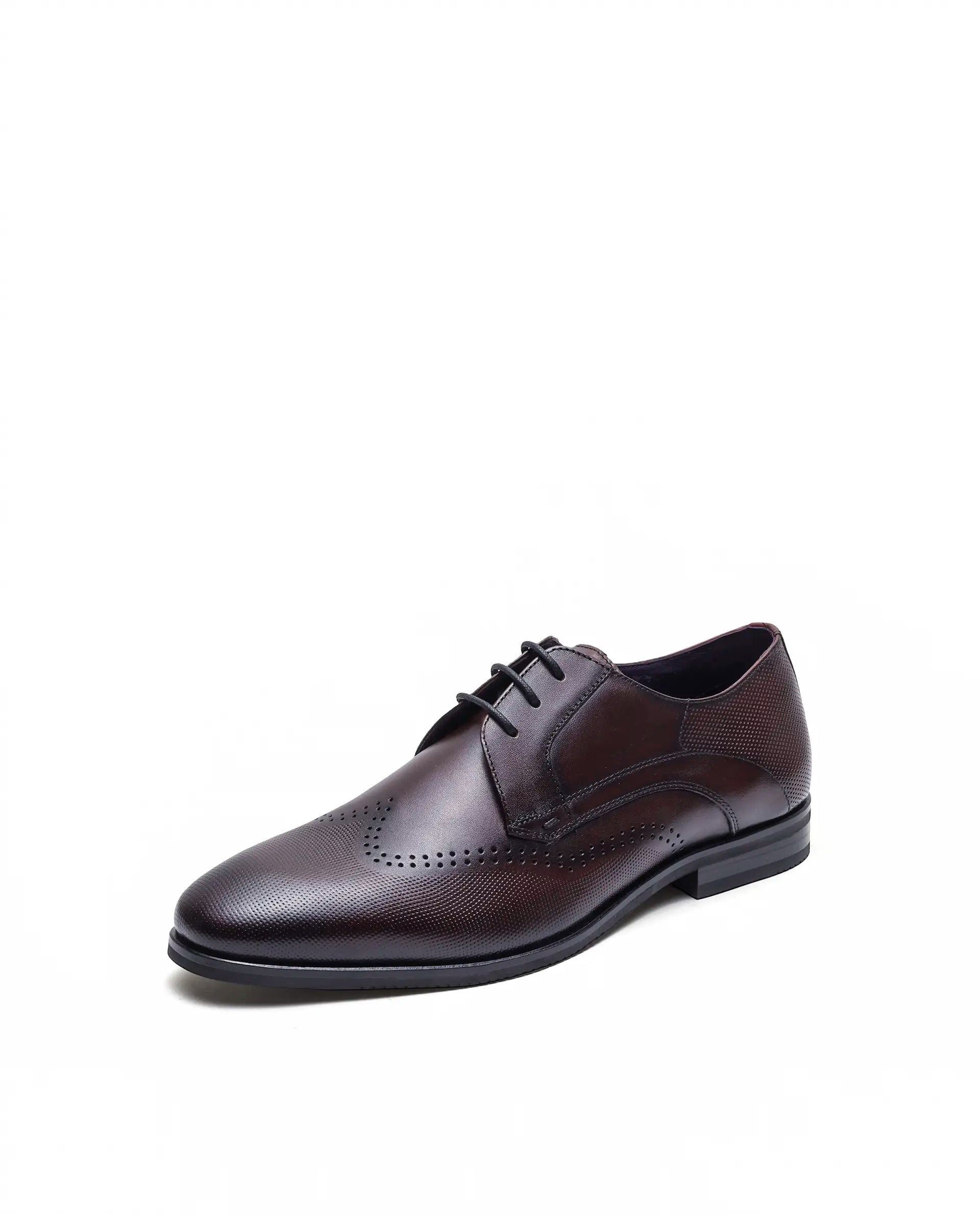 Rare Rabbit Men's Marcello Bordo Leather Formal