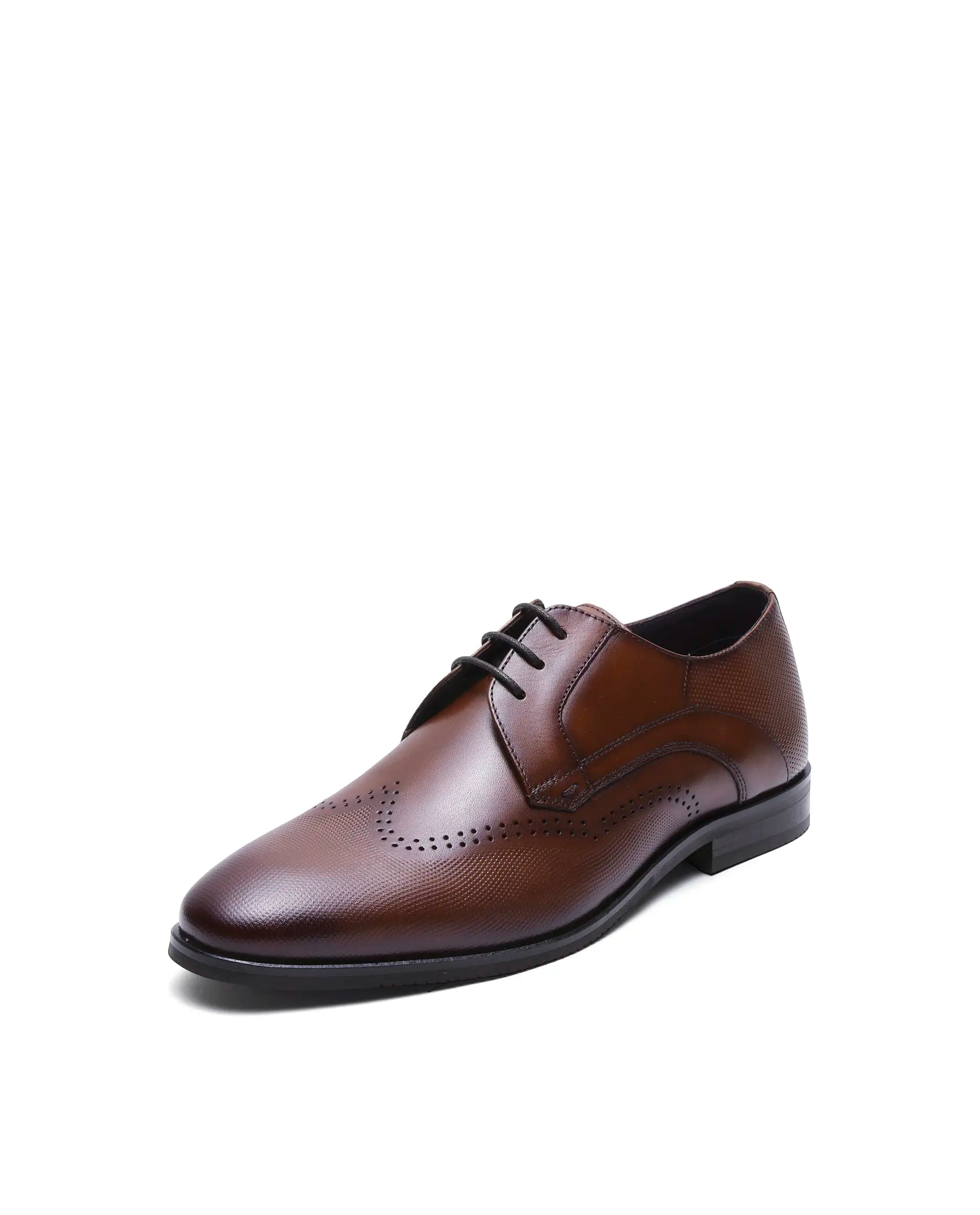 Rare Rabbit Men's Marcello Wood Leather Formal