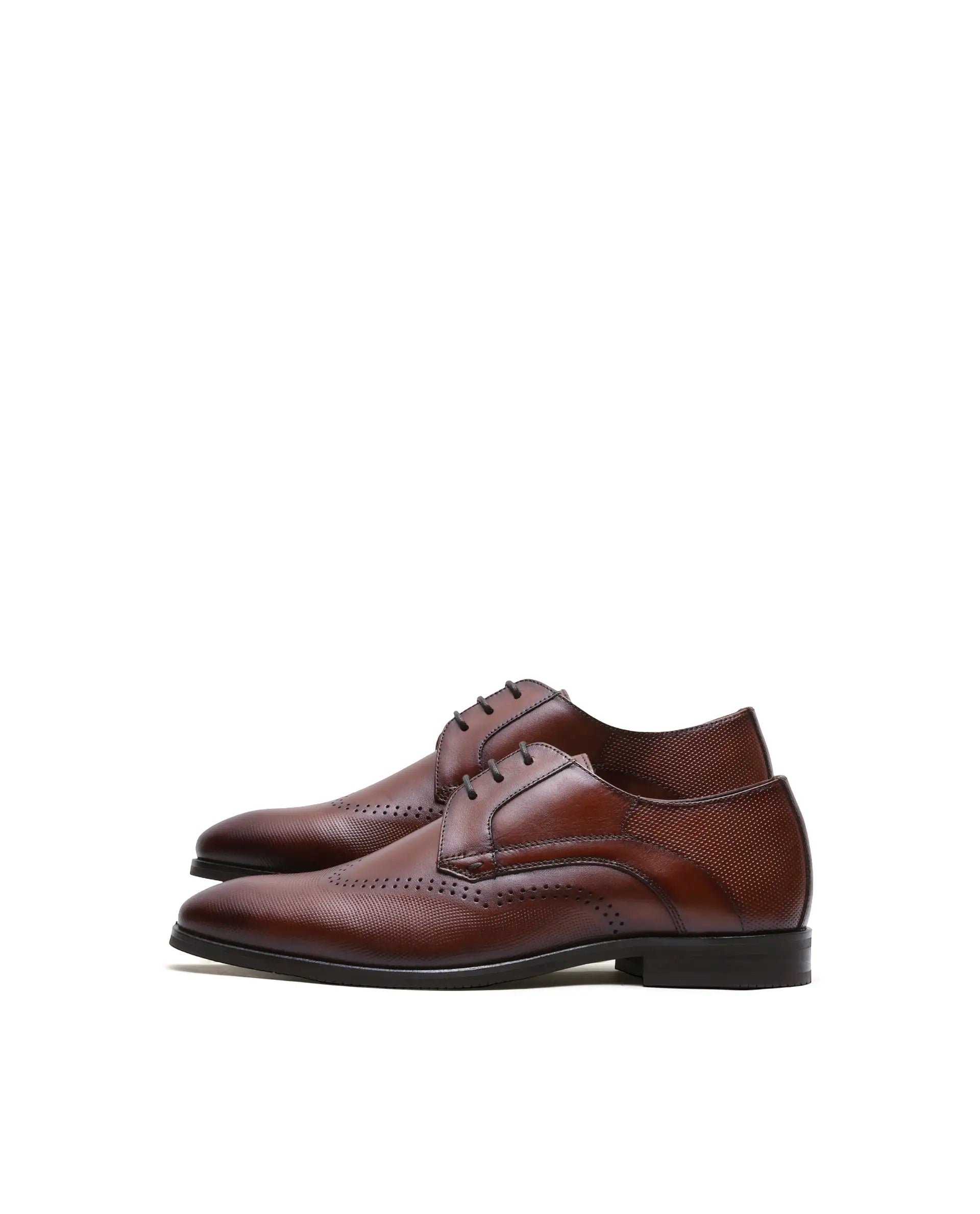 Rare Rabbit Men's Marcello Wood Leather Formal