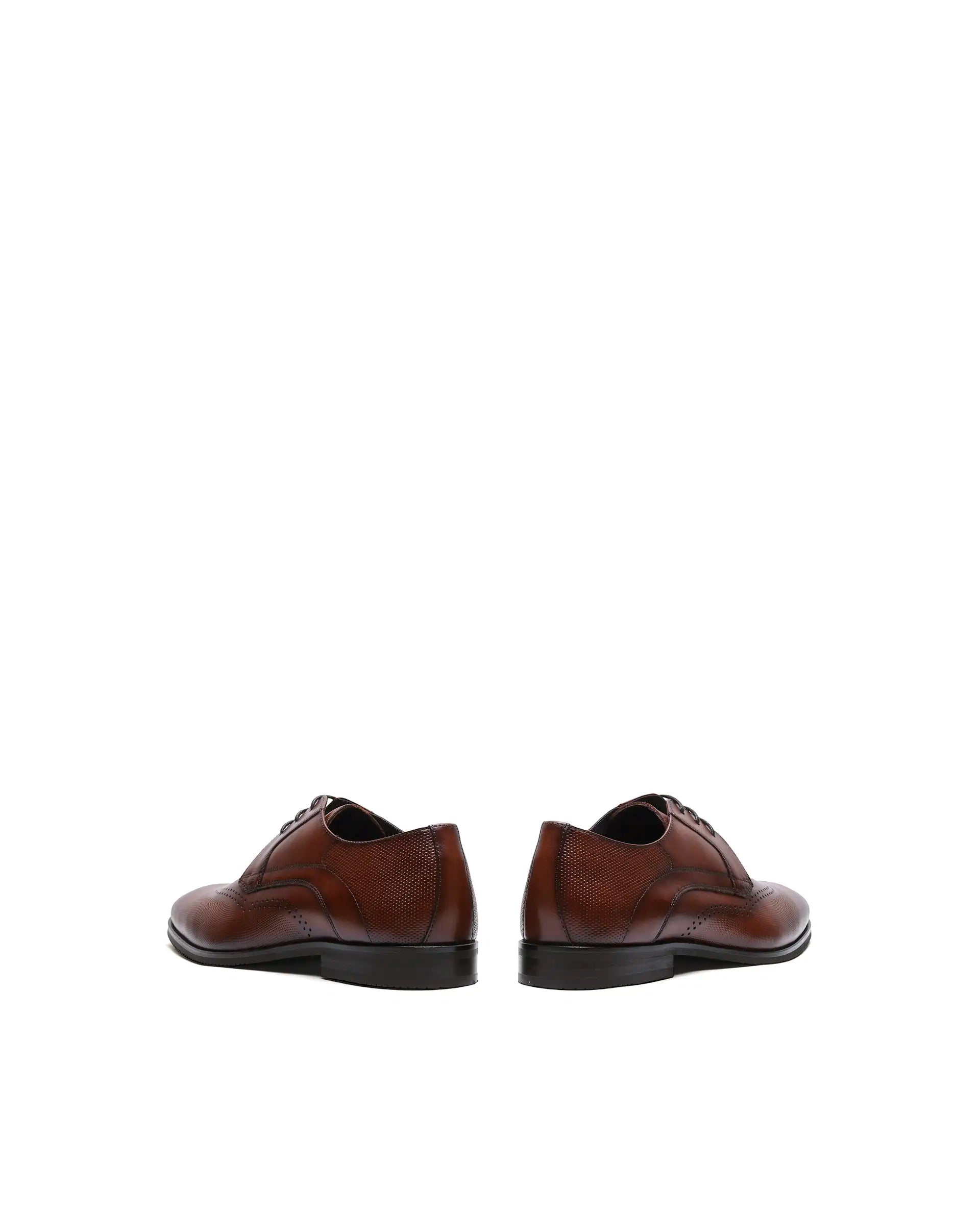 Rare Rabbit Men's Marcello Wood Leather Formal