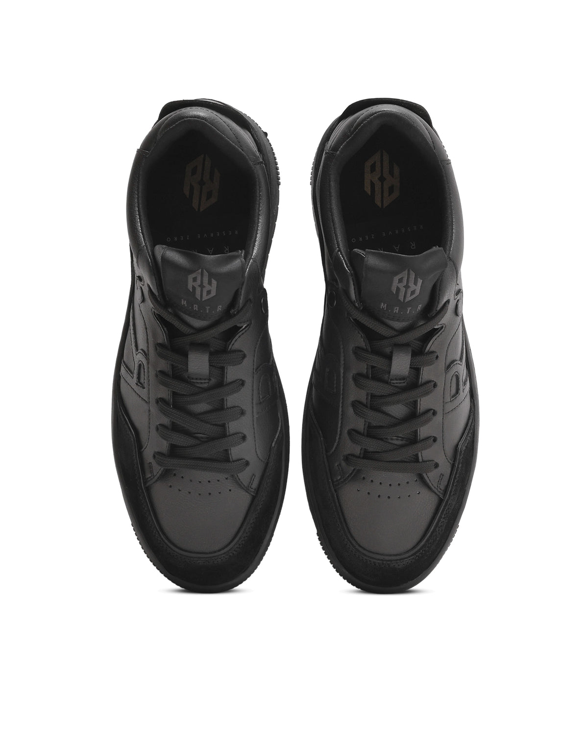 Rarez Men's Matr 02 Primary Black Micro Fiber Sneaker