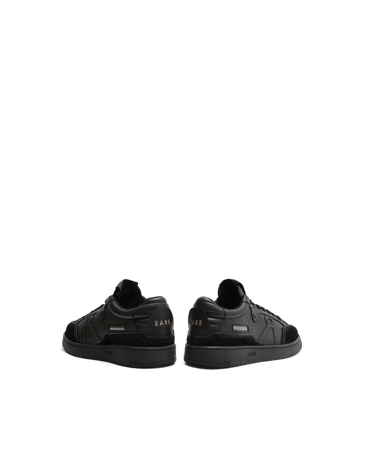 Rarez Men's Matr 02 Primary Black Micro Fiber Sneaker