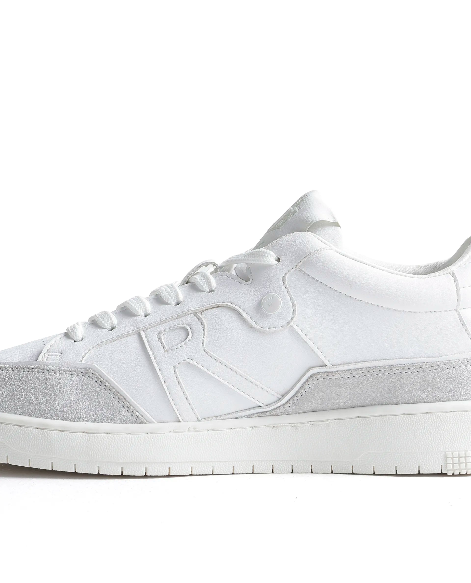 Rarez Men's Matr 02 Primary White Micro Fiber Sneaker