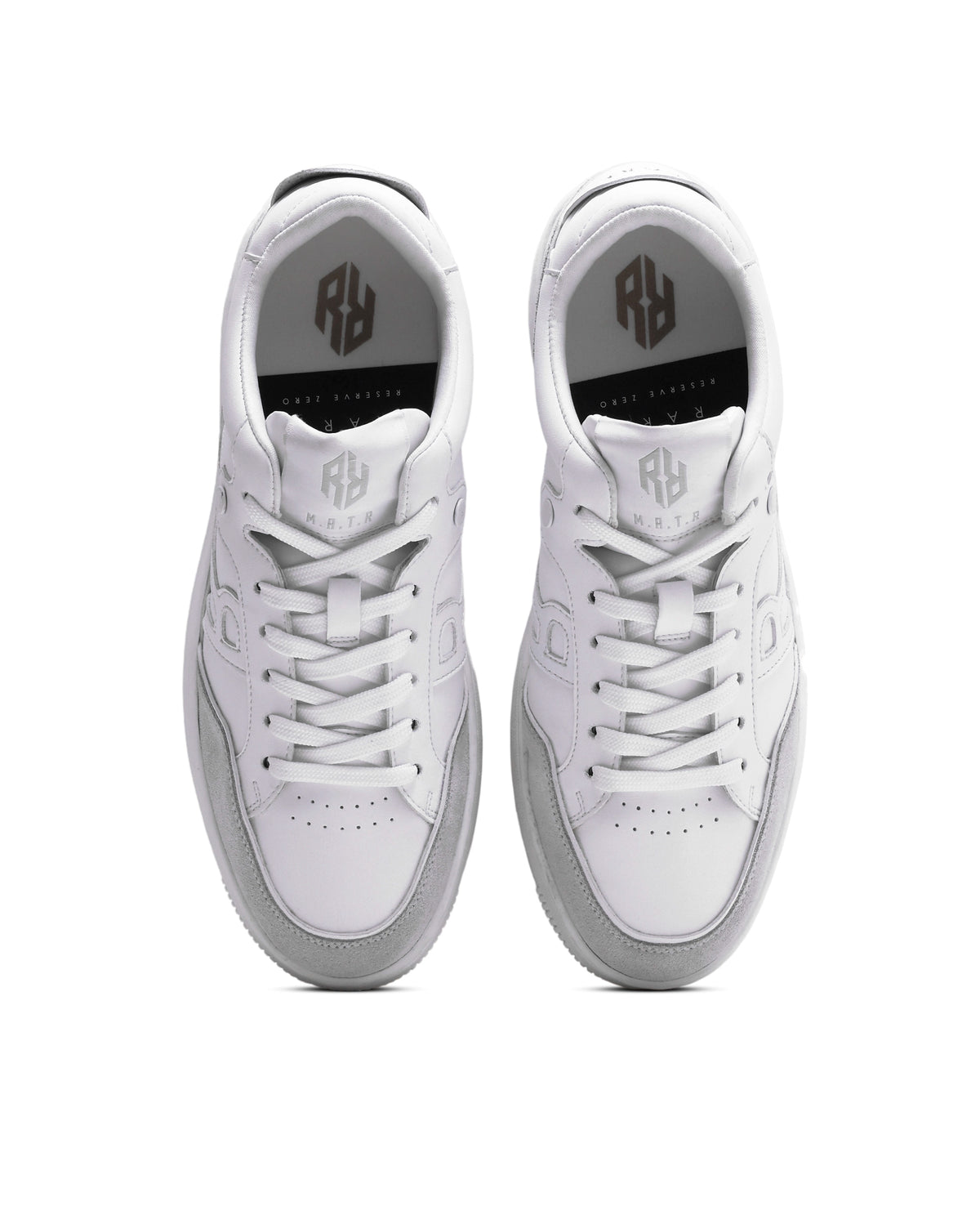 Rarez Men's Matr 02 Primary White Micro Fiber Sneaker