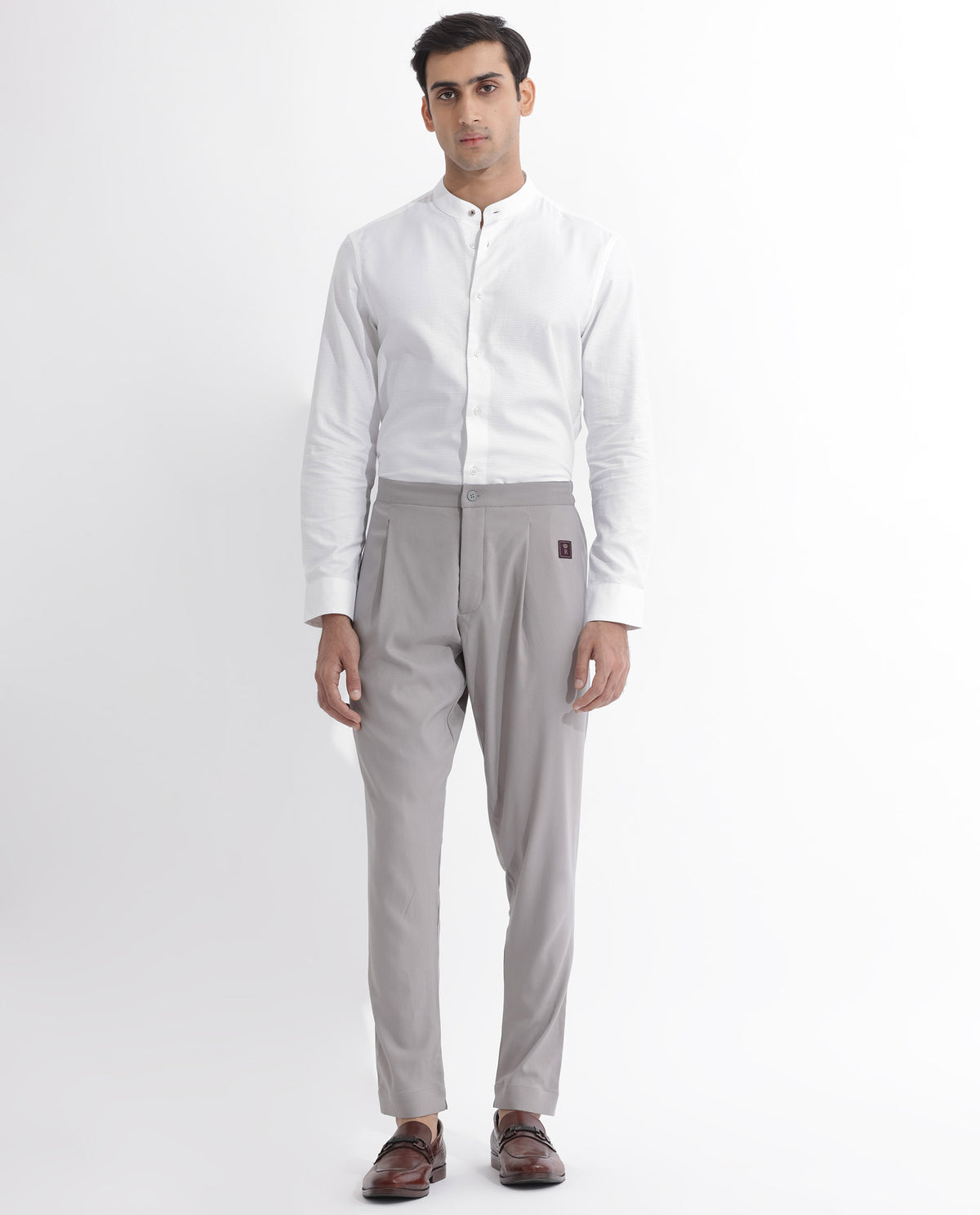 Rare Rabbit Mens Medo-P Grey Mid Rise Pajama