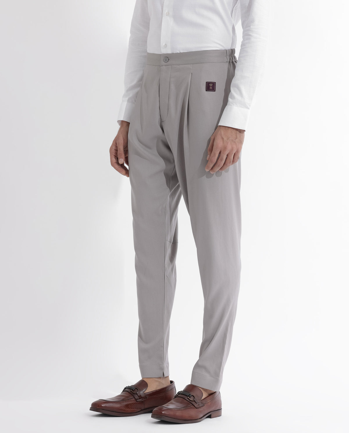 Rare Rabbit Mens Medo-P Grey Mid Rise Pajama