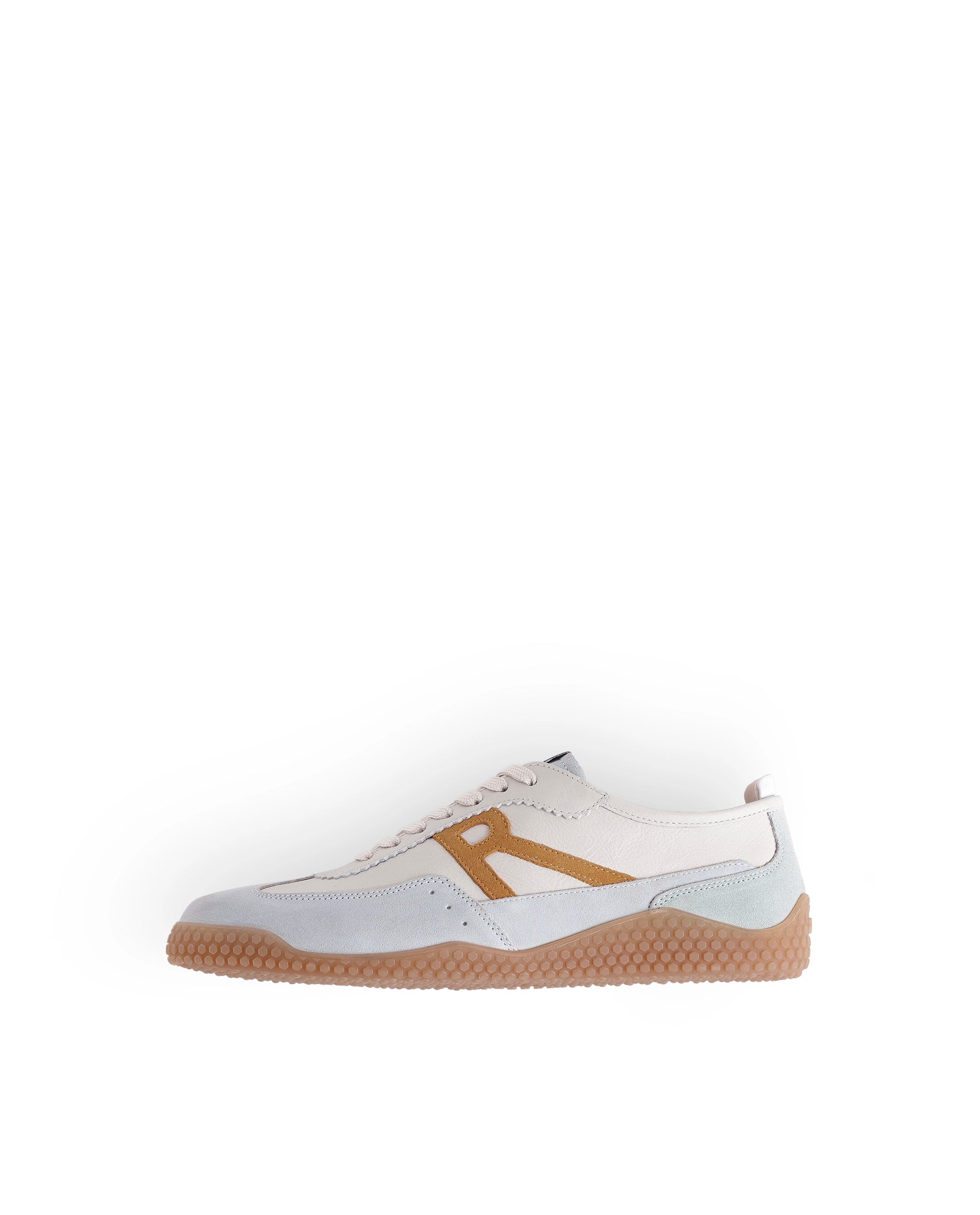Rare Rabbit Men's Membo Mustard Leather Sneaker