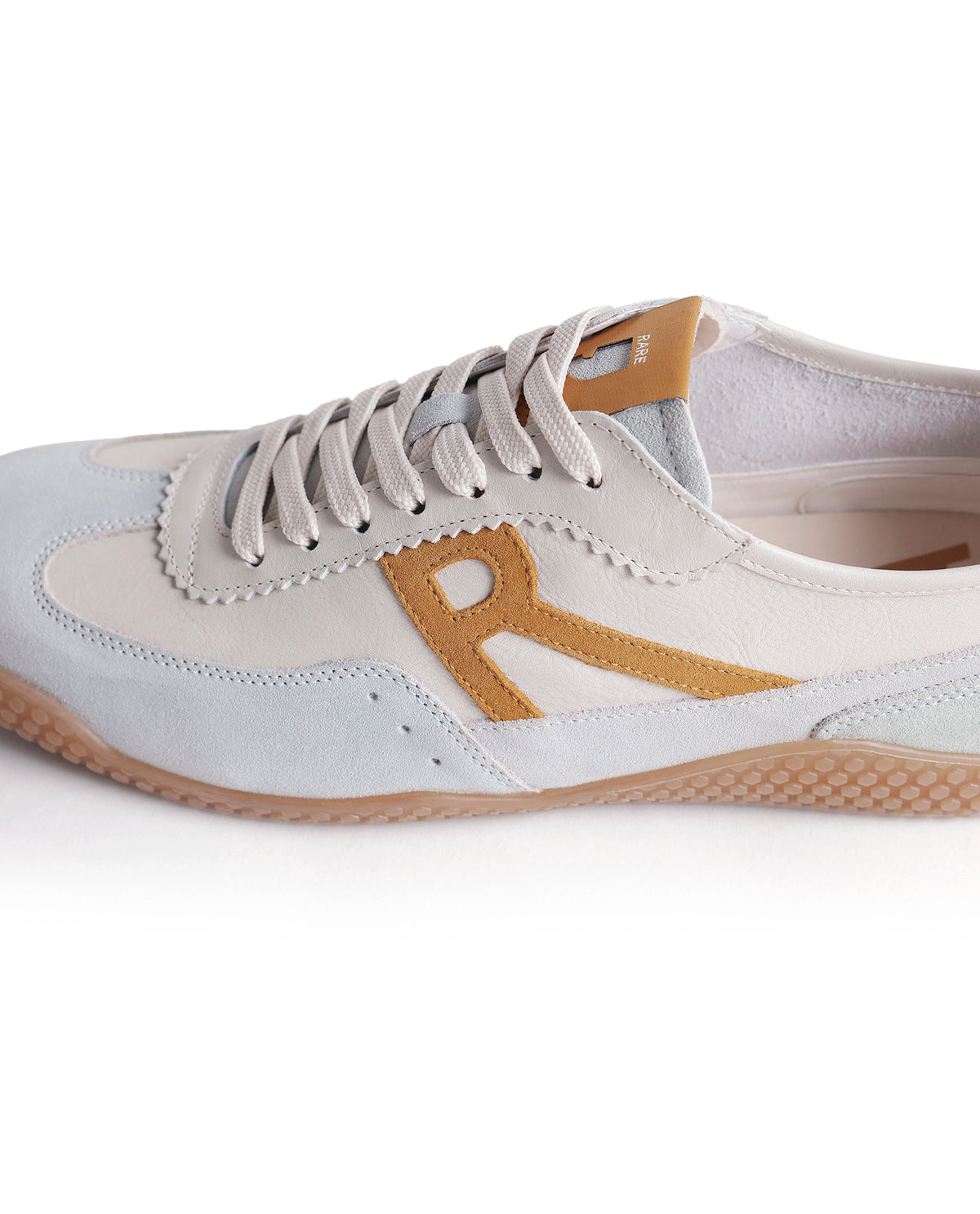 Rare Rabbit Men's Membo Mustard Leather Sneaker