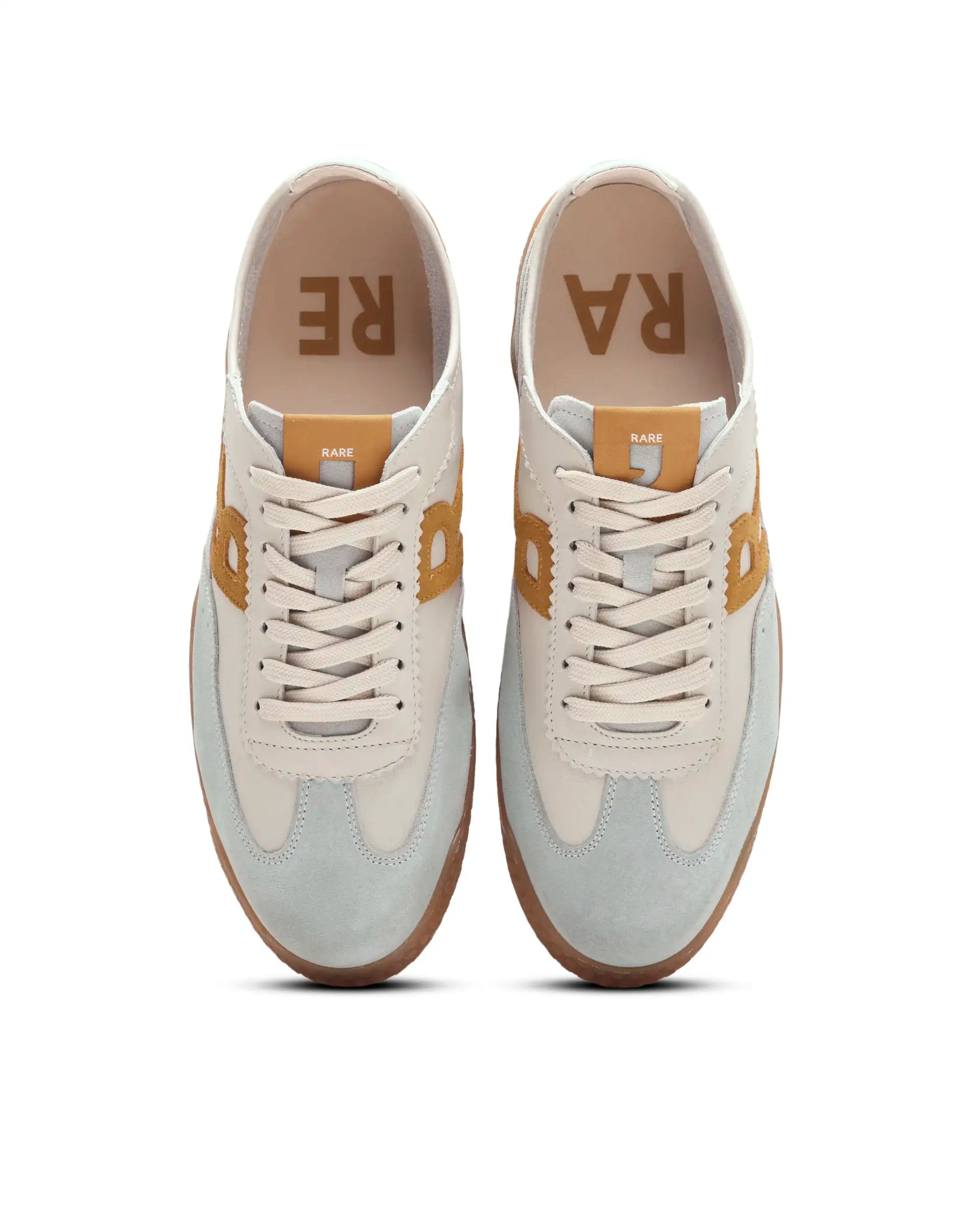 Rare Rabbit Men's Membo Mustard Leather Sneaker