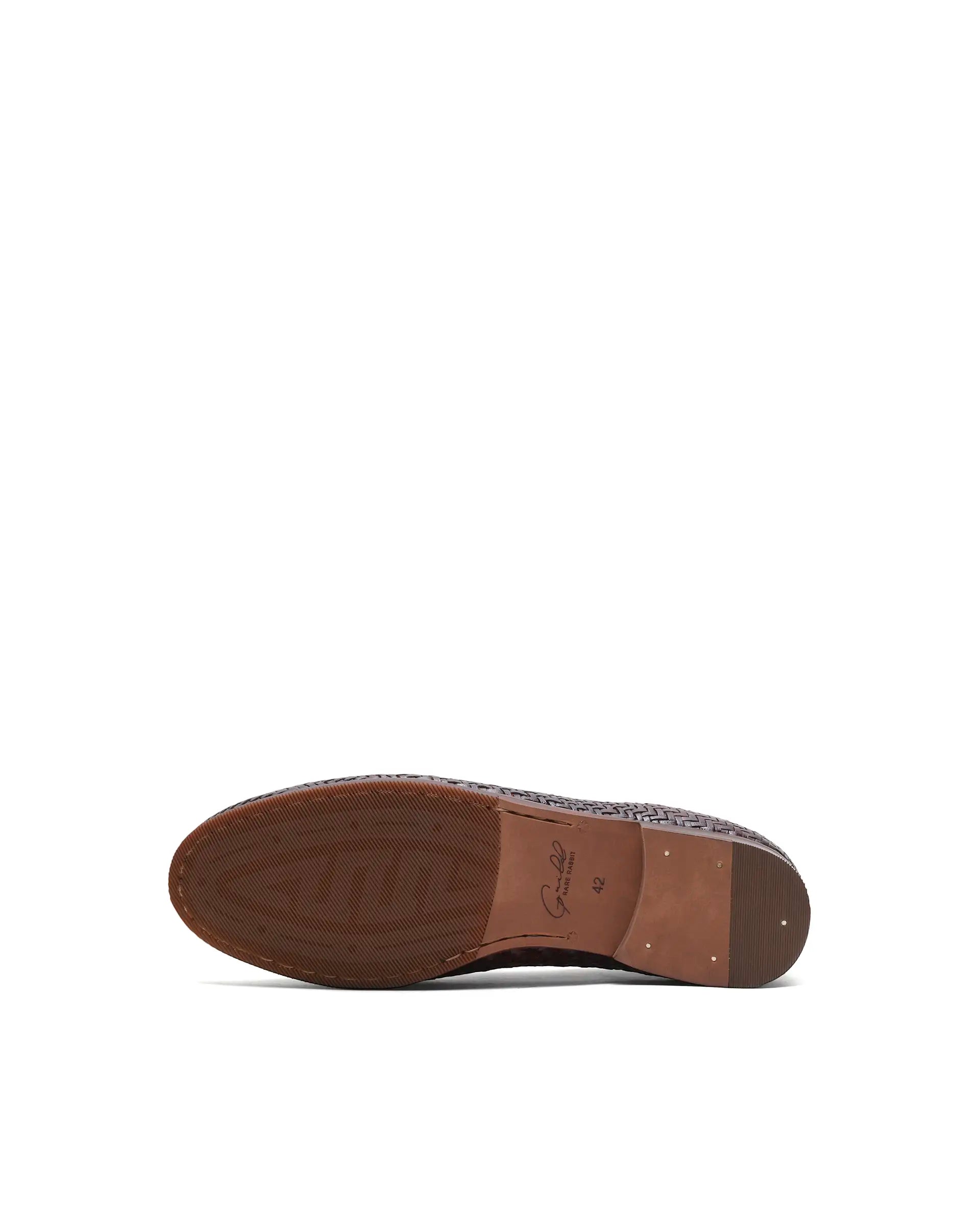 Rare Rabbit Men's Milano Tan Leather Mocassin