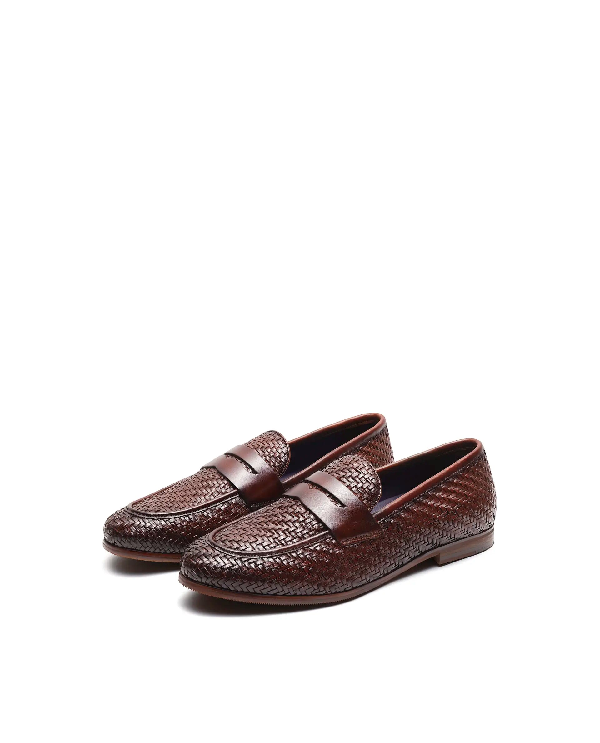 Rare Rabbit Men's Milano Tan Leather Mocassin