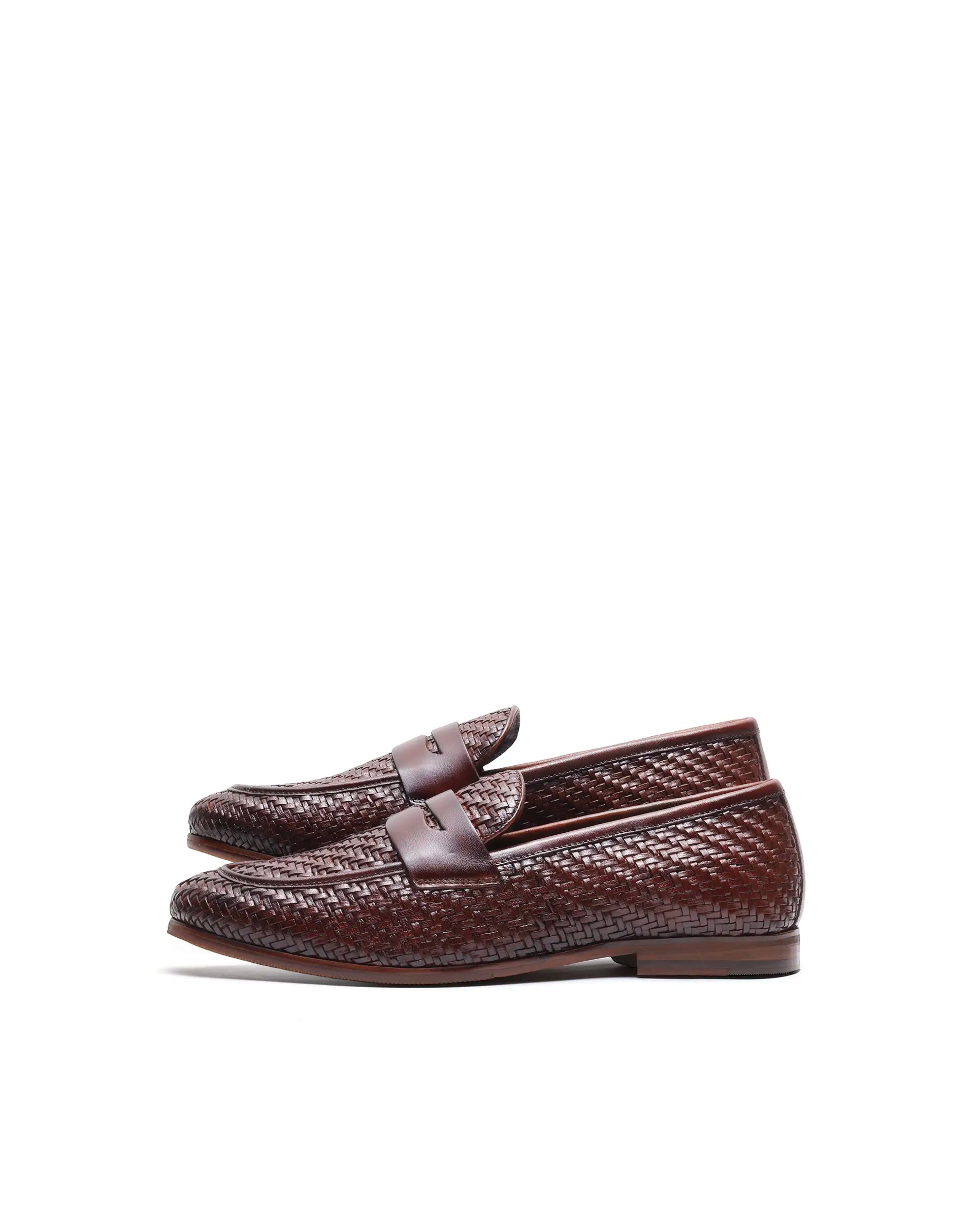 Rare Rabbit Men's Milano Tan Leather Mocassin