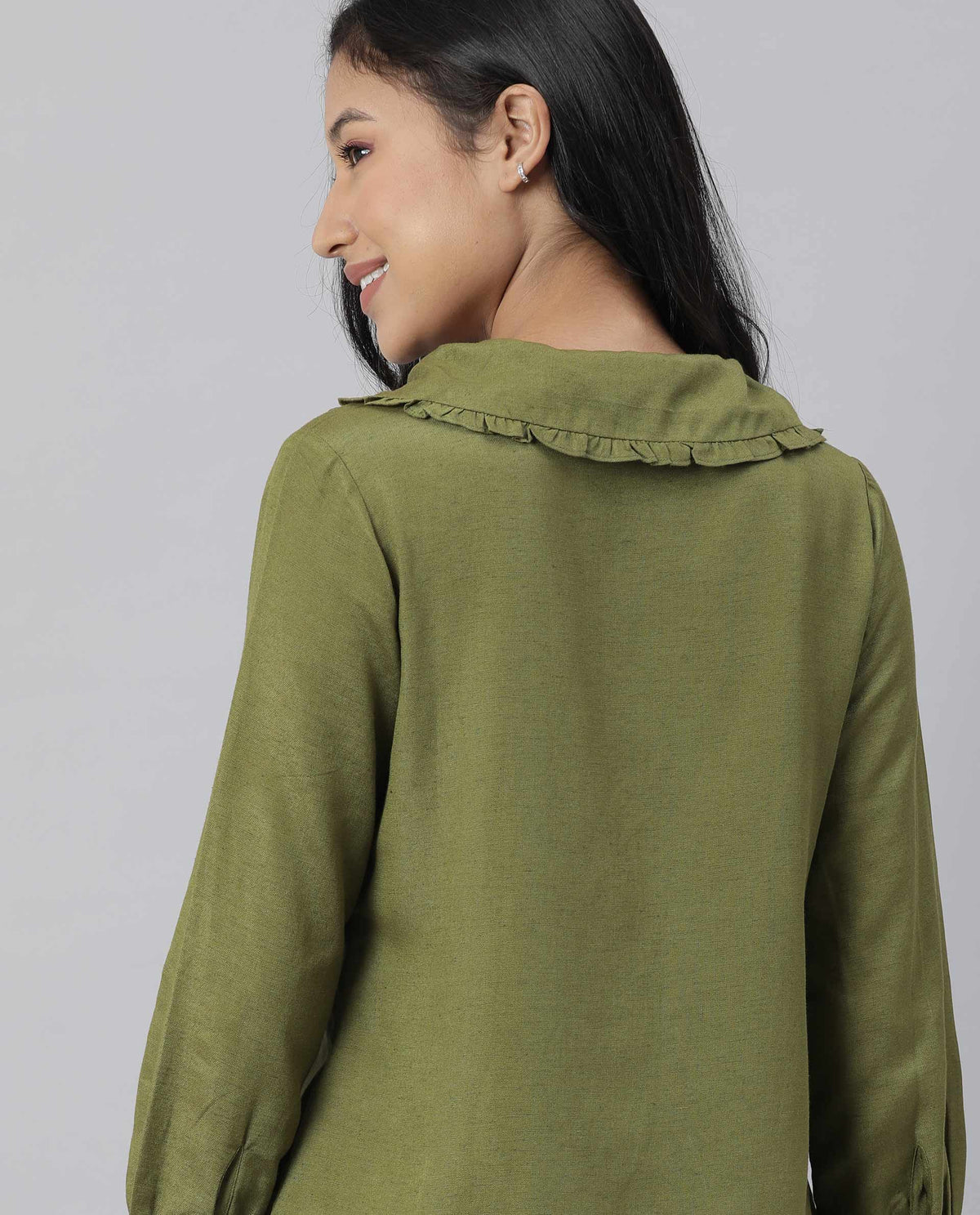 Rareism Women Minty Green Top Full Sleeves Solid
