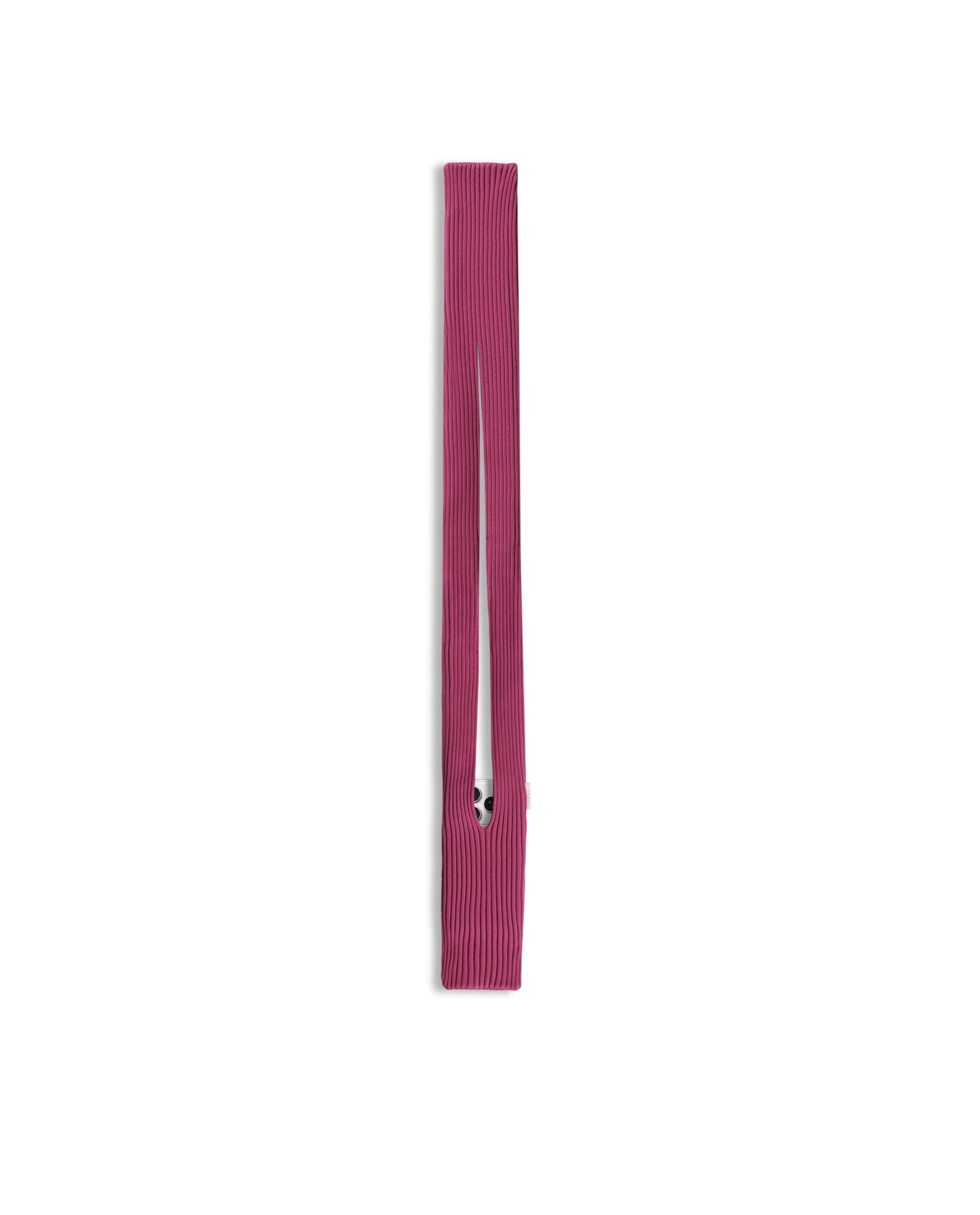 Rareism Women's Mobile Pouch Fluorescent Pink Polyester   Striped Mobile Pouches
