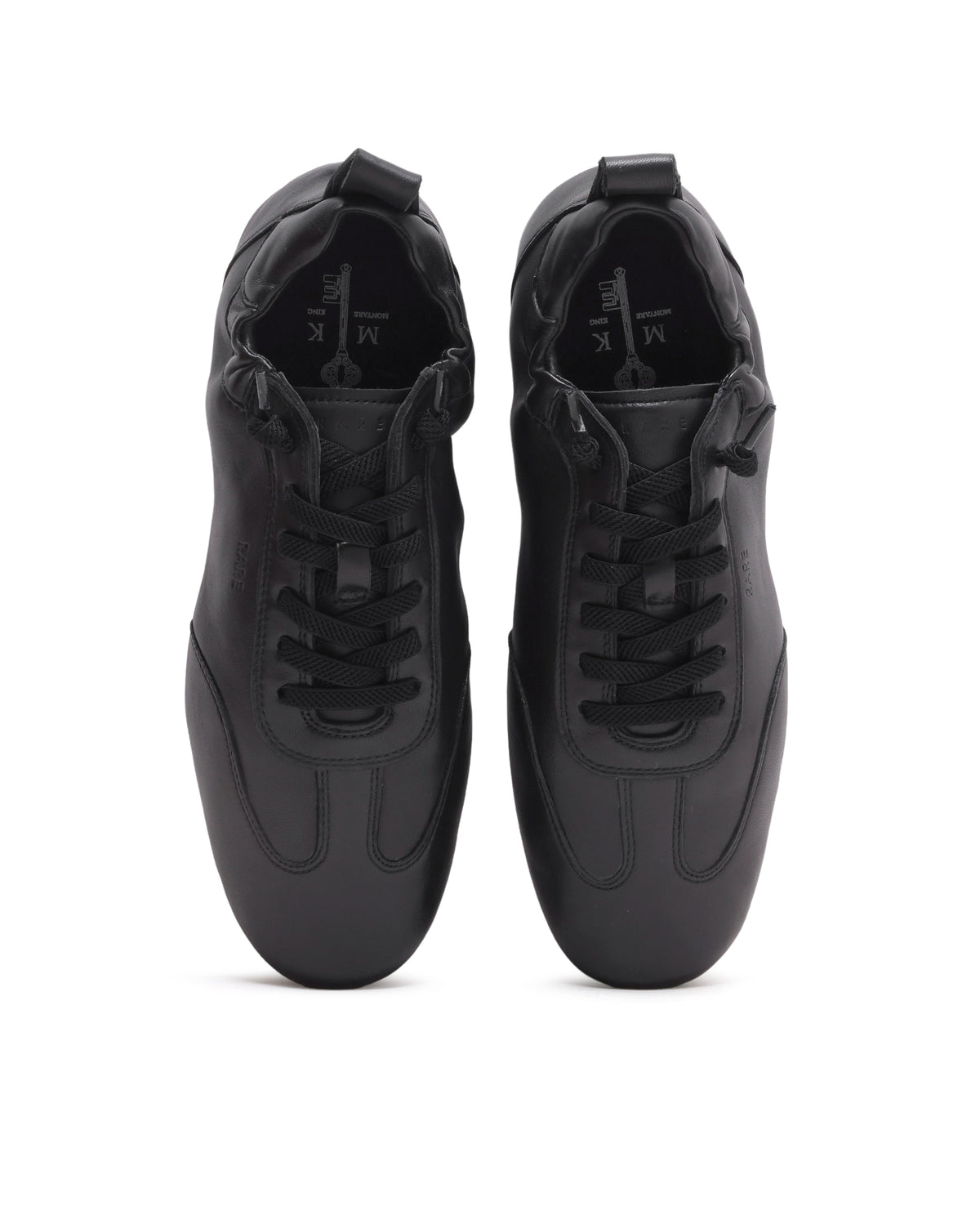 Rarez Men's Montare 7 Black Leather Sneaker