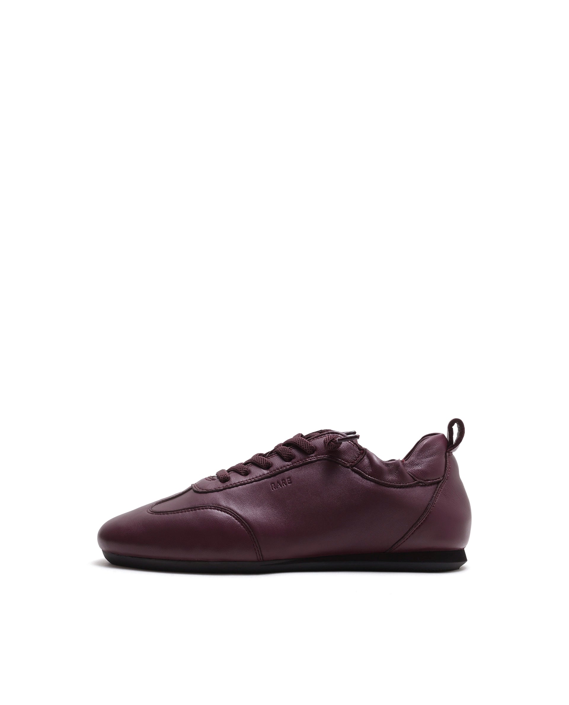 Rarez Men's Montare 7 Dark Burgundy Leather Sneaker