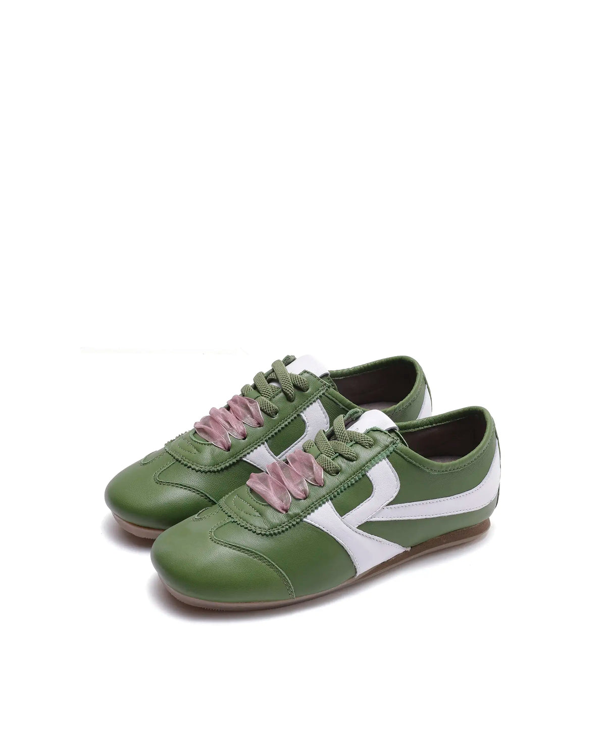 Rarez Women's Montare Green Leather Sneaker