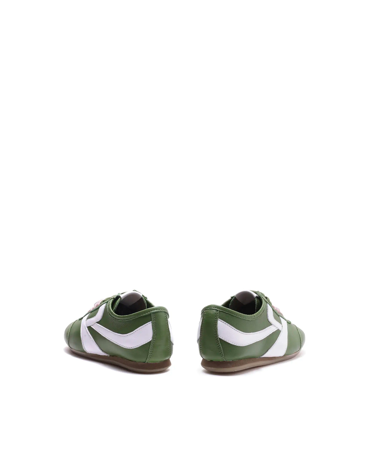 Rarez Women's Montare Green Leather Sneaker