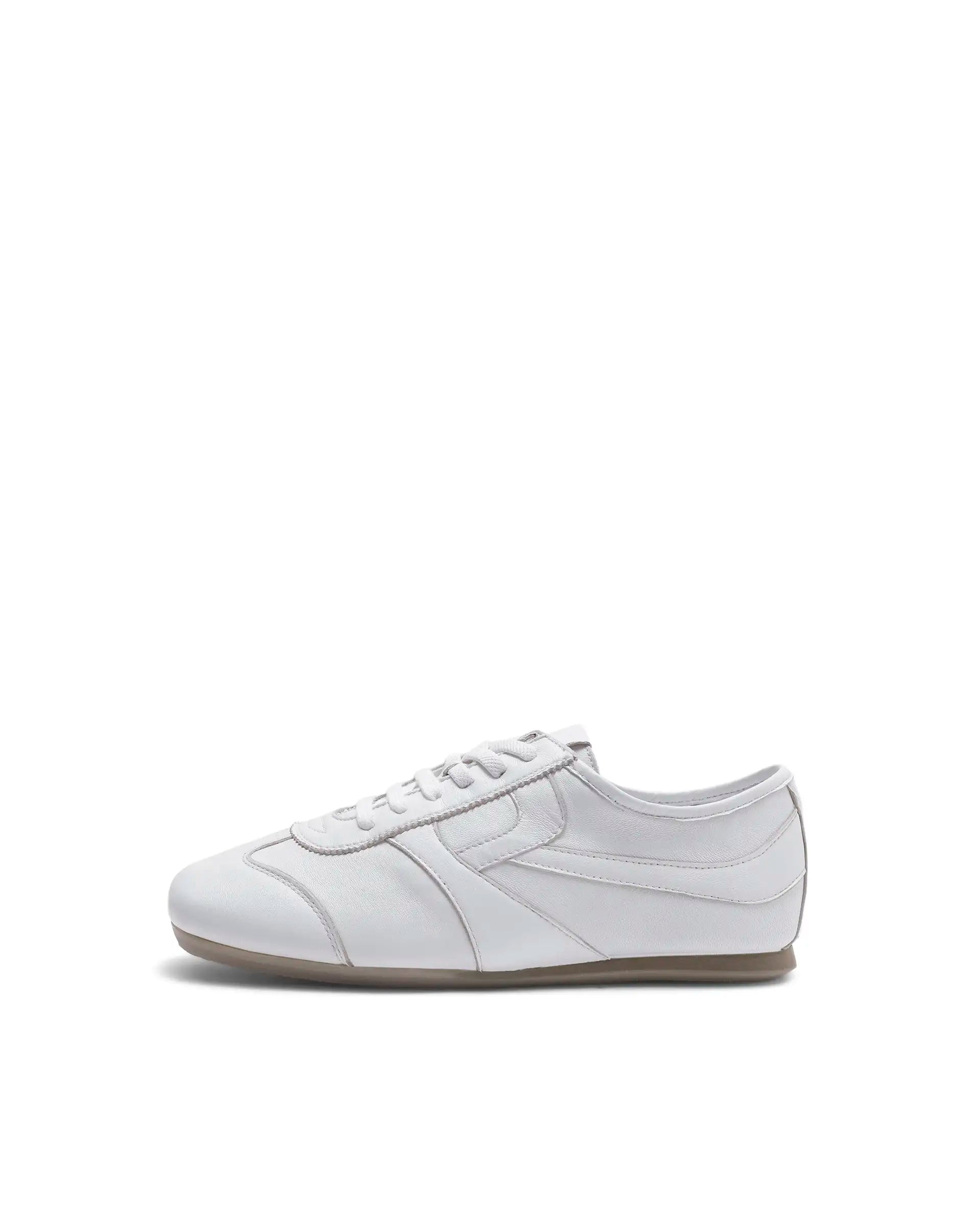 Rarez Men's Montare White Leather Sneaker