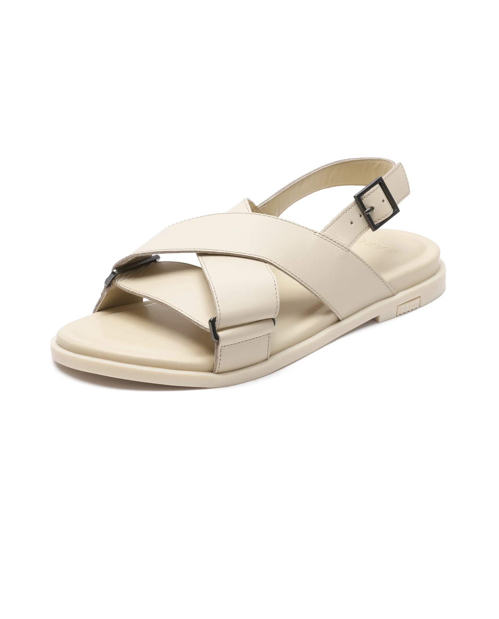 Rare Rabbit Men Monz Dark Beige Slip-On Closure Sandal