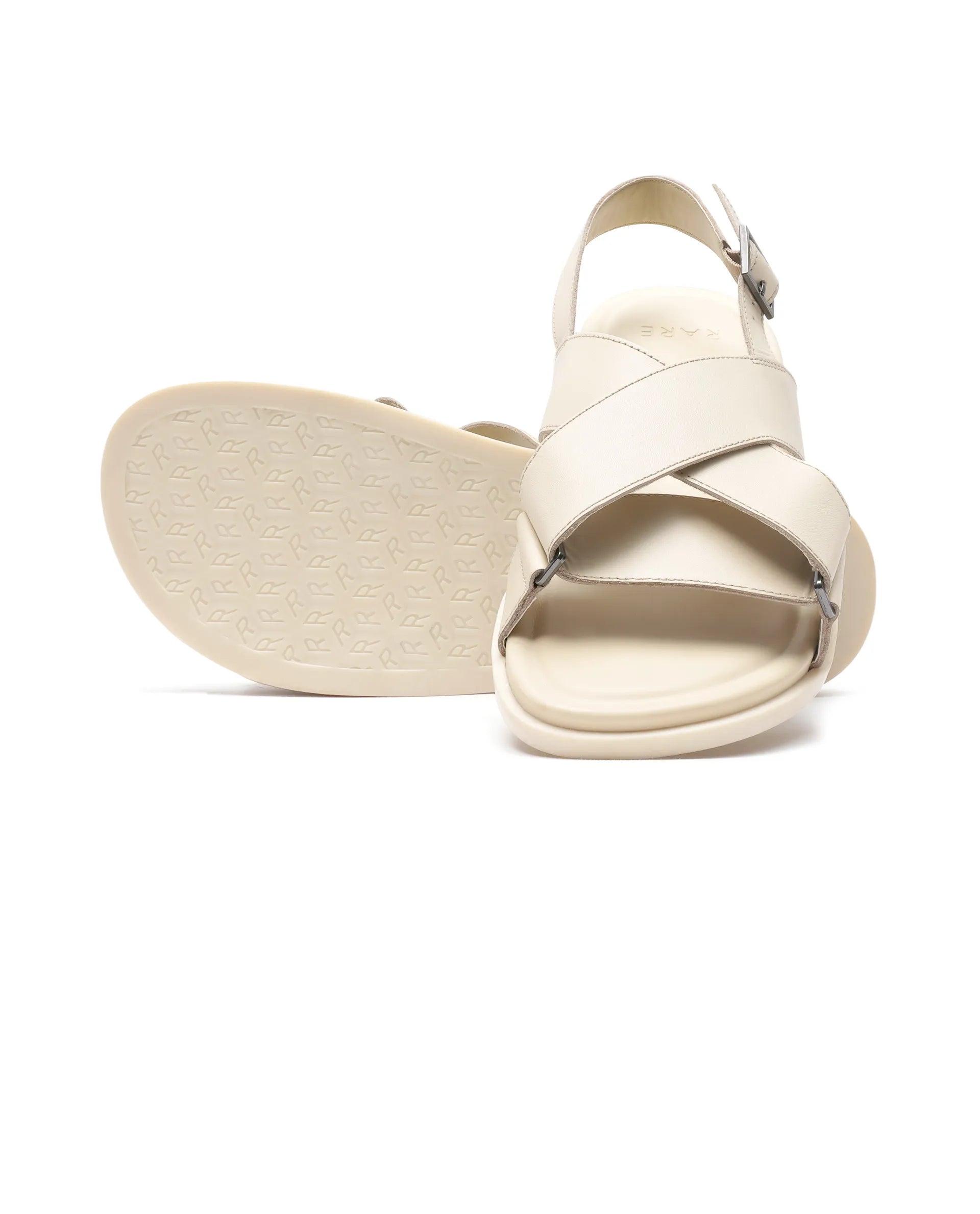 Rare Rabbit Men Monz Dark Beige Slip-On Closure Sandal