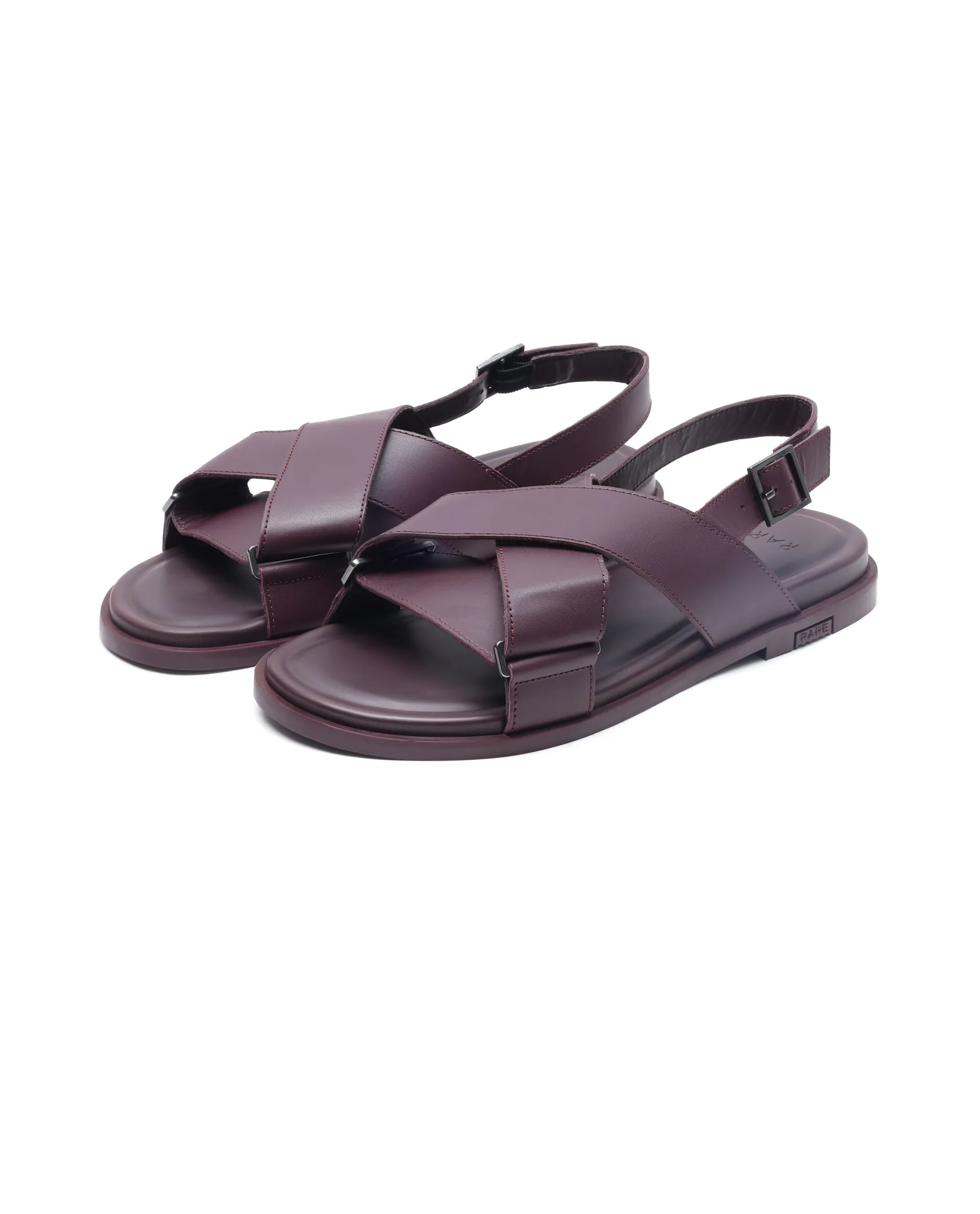 Rare Rabbit Men Monz Bordo Slip-On Closure Sandal