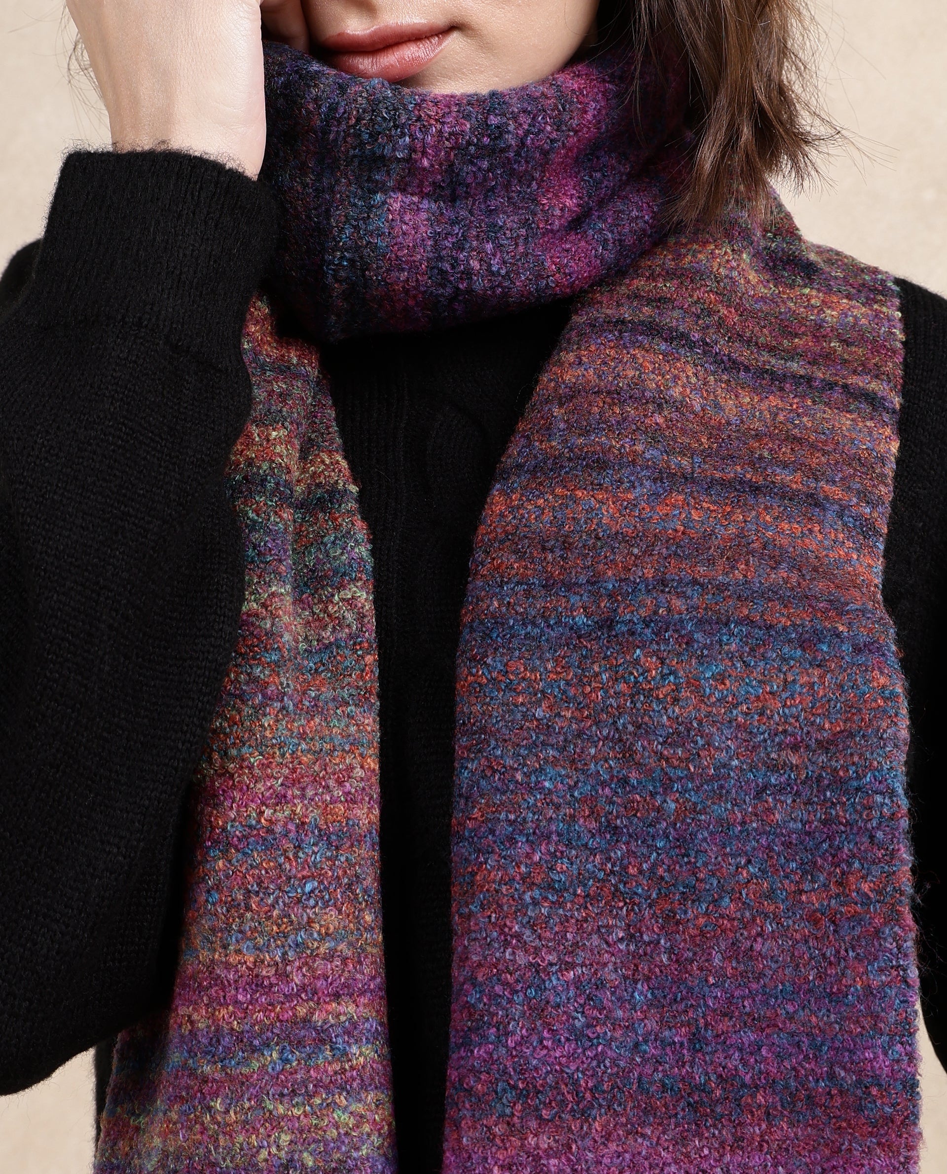 Rareism Women Muffy 2 Multi Plain Muffler