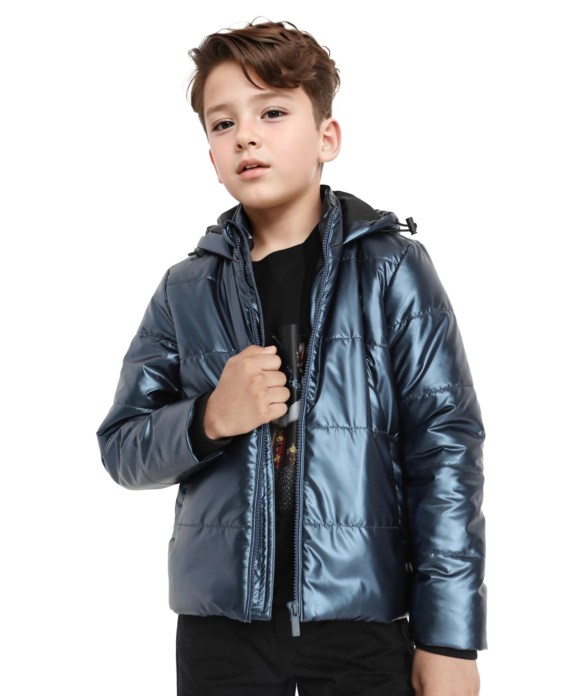 Rare Ones Kids Napier Flouroscent Purple Polyester Full Sleeve Solid Jacket