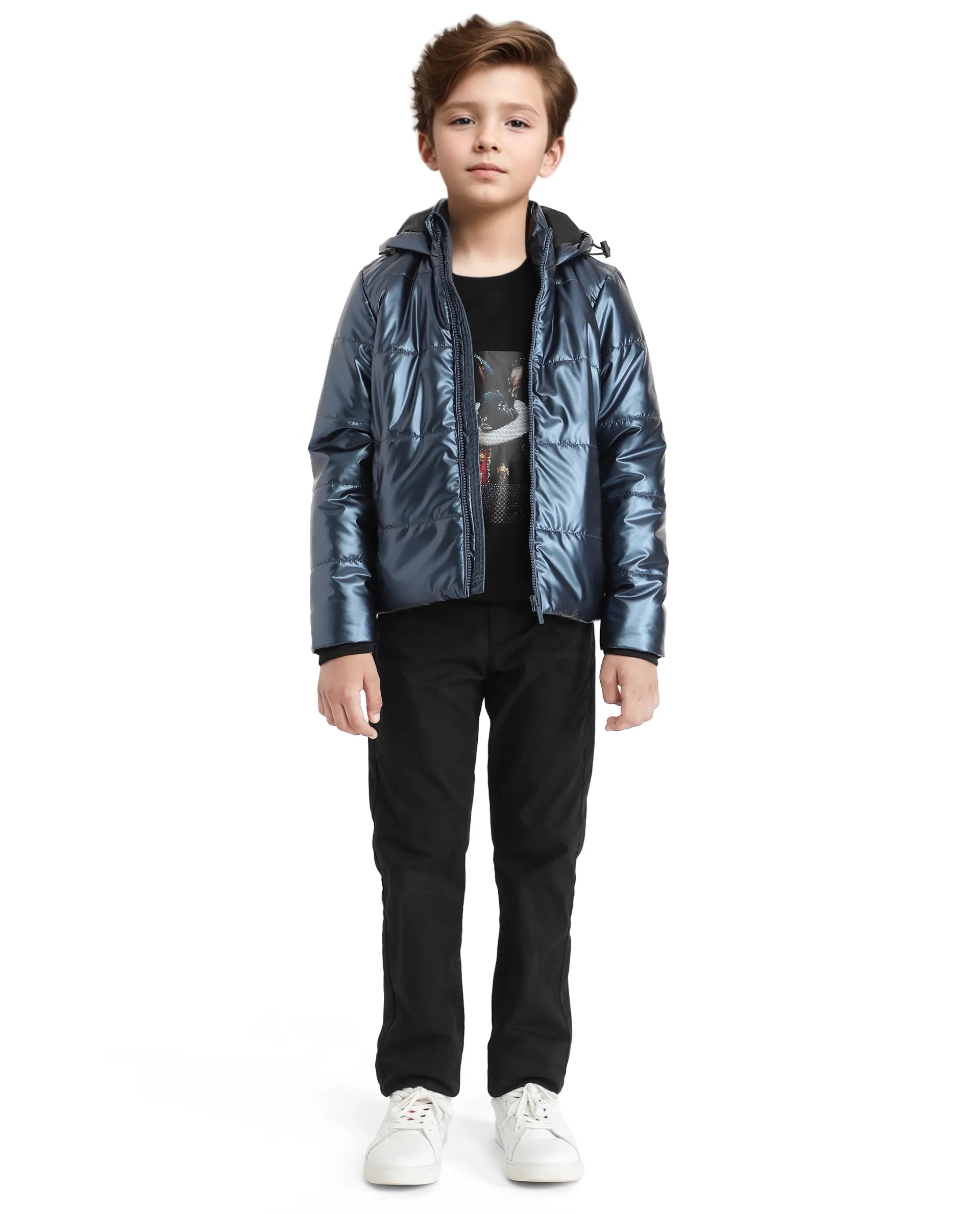 Rare Ones Kids Napier Flouroscent Purple Polyester Full Sleeve Solid Jacket