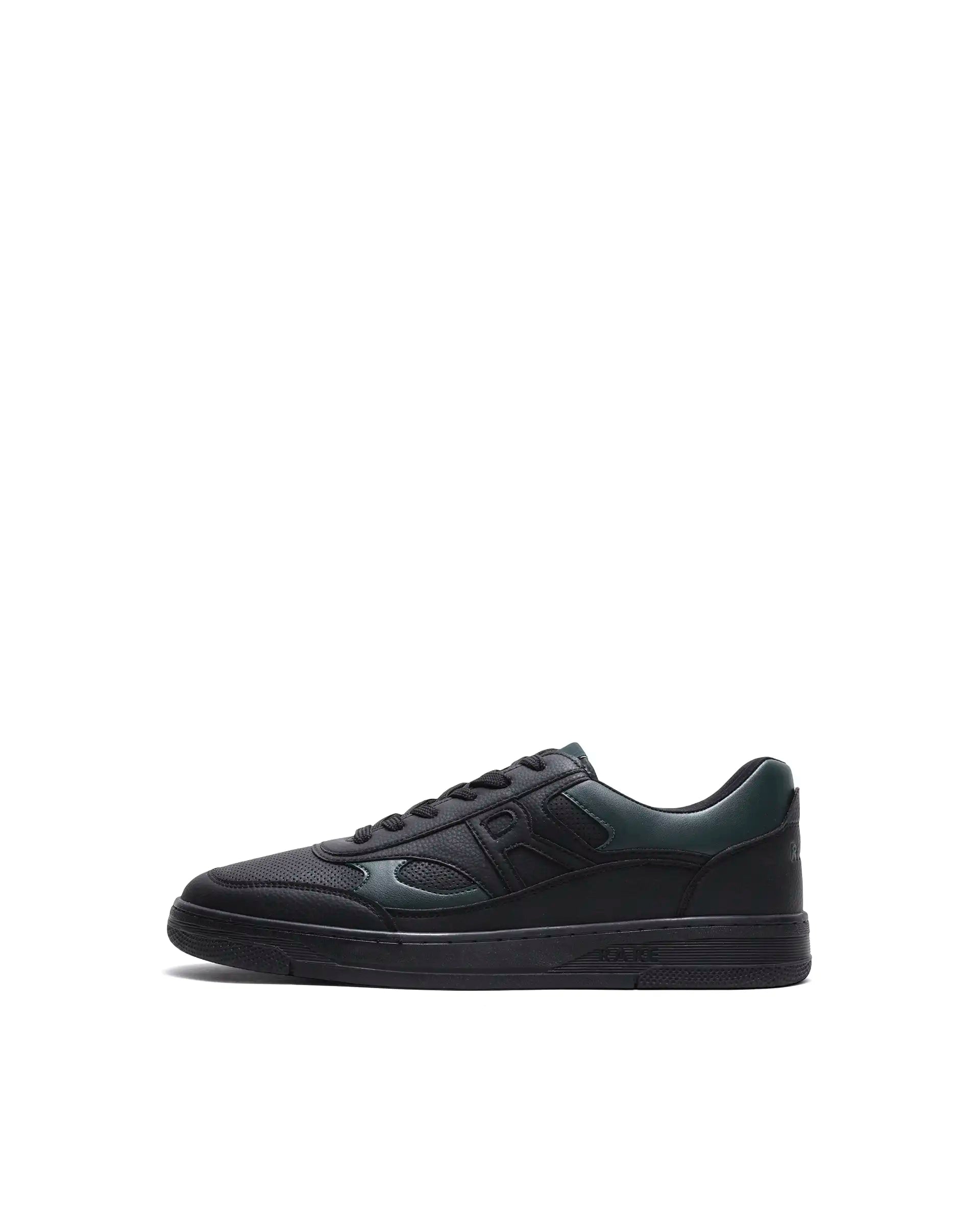 Rarez Men's Navo Black Micro Fiber Sneaker