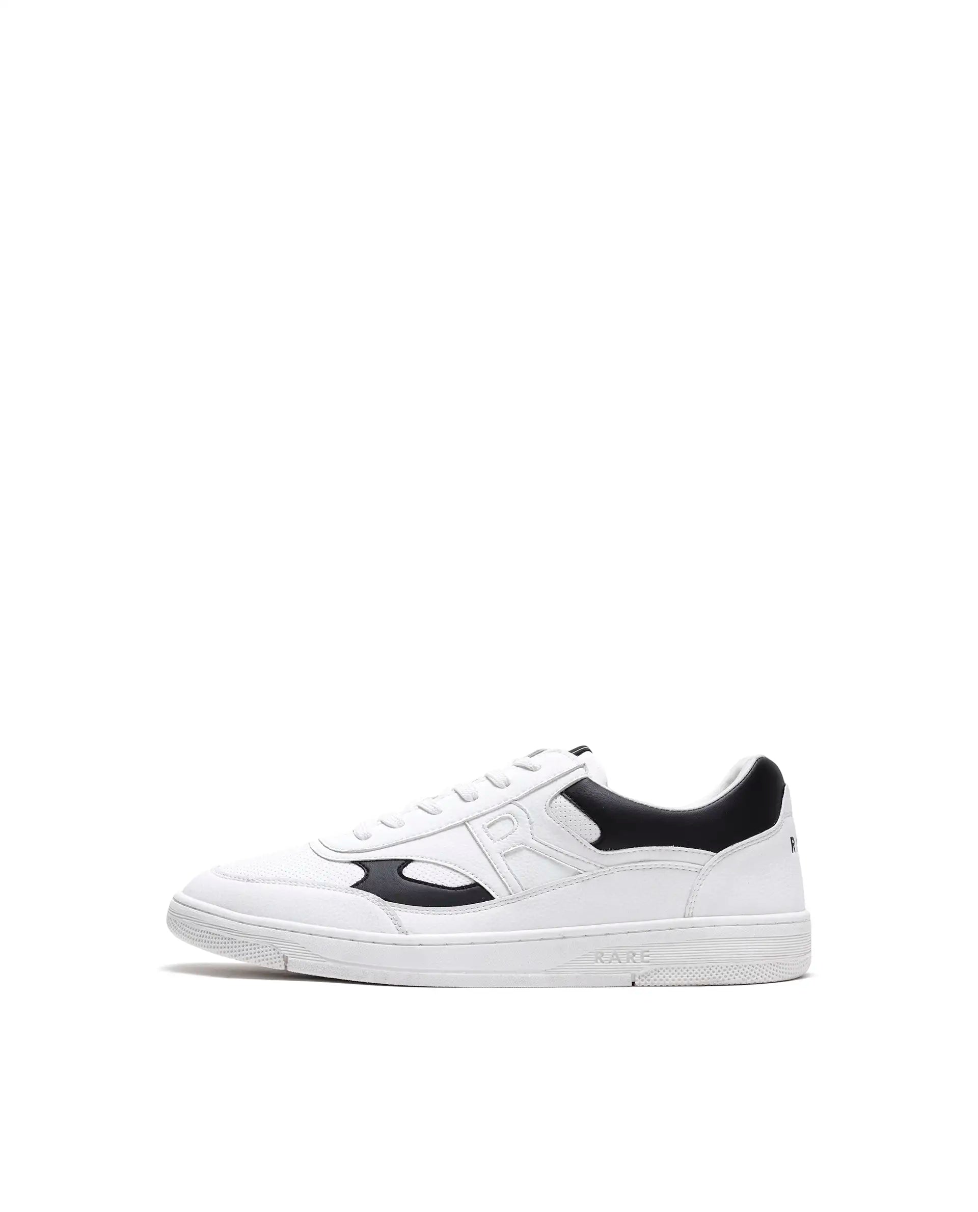 Rarez Men's Navo White/Black Micro Fiber Sneaker