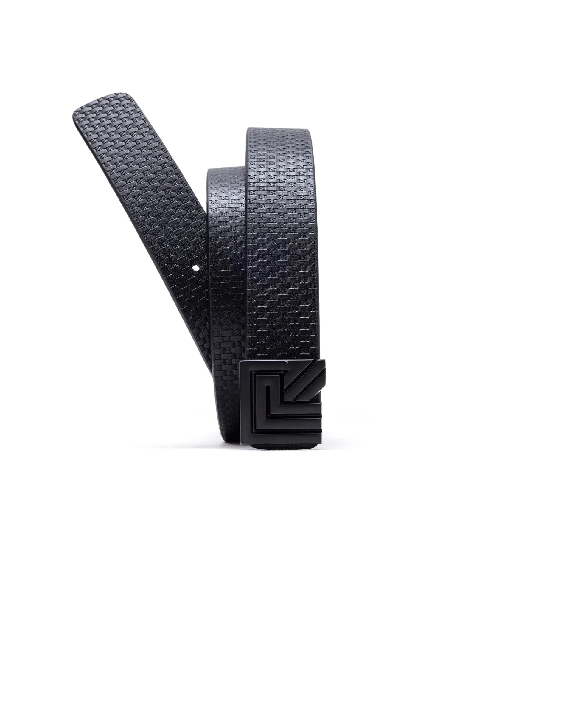 Rare Rabbit Men Nero Black Leather Belt