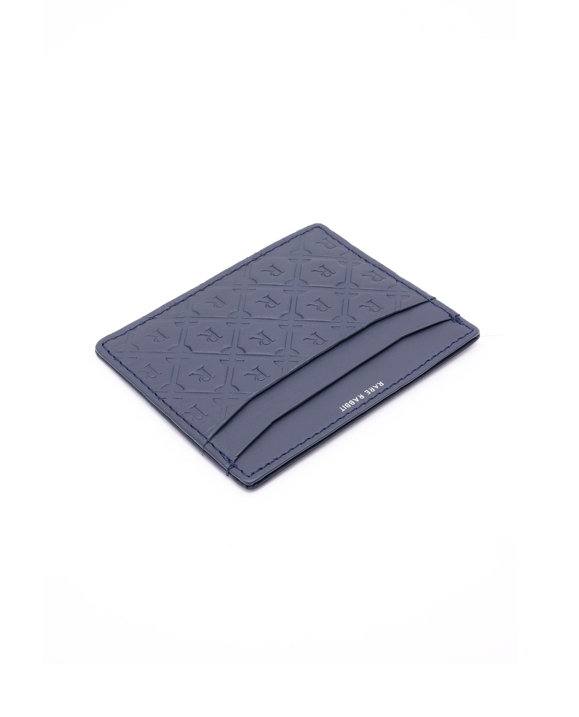 Buy Ness - Dark Blue Slim Rfid Credit Card Holder| Rare Rabbit Buy Ness - Dark Blue Slim Rfid Credit Card Holder| Rare Rabbit