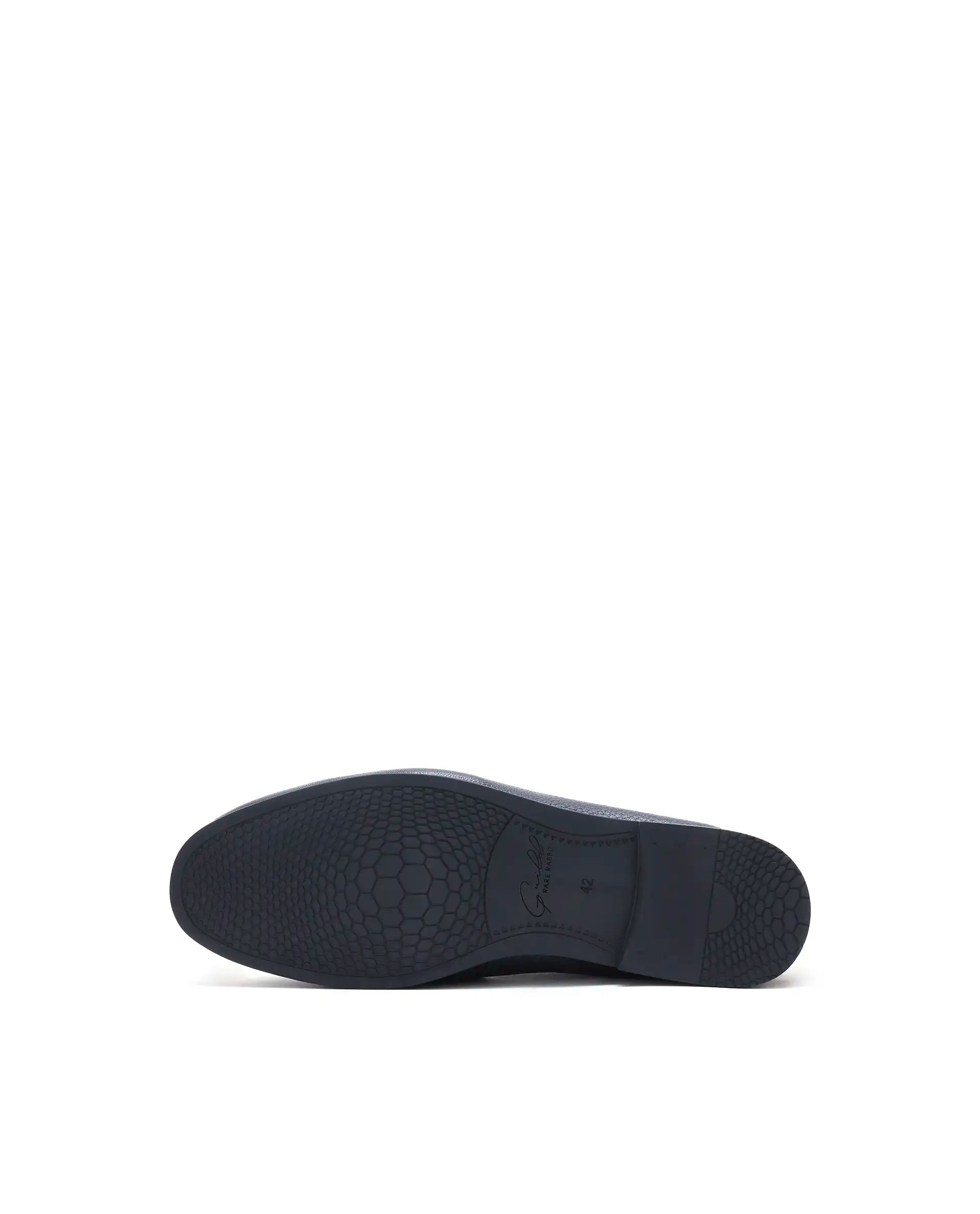 Rare Rabbit Men's Nico Black Leather Mocassin