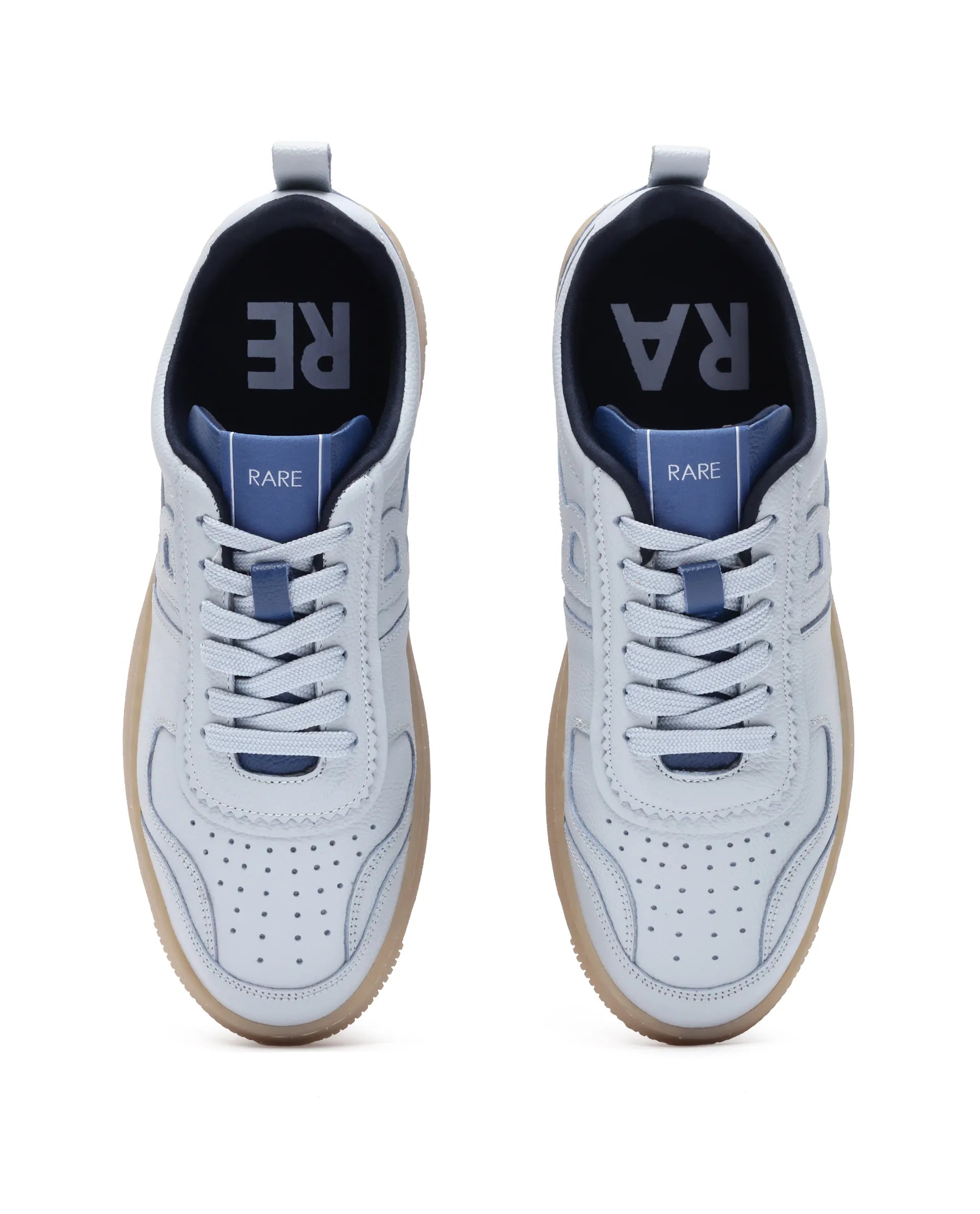 Rare Rabbit Men's Nigel Ice Blue Lace-Up Closure Sneaker