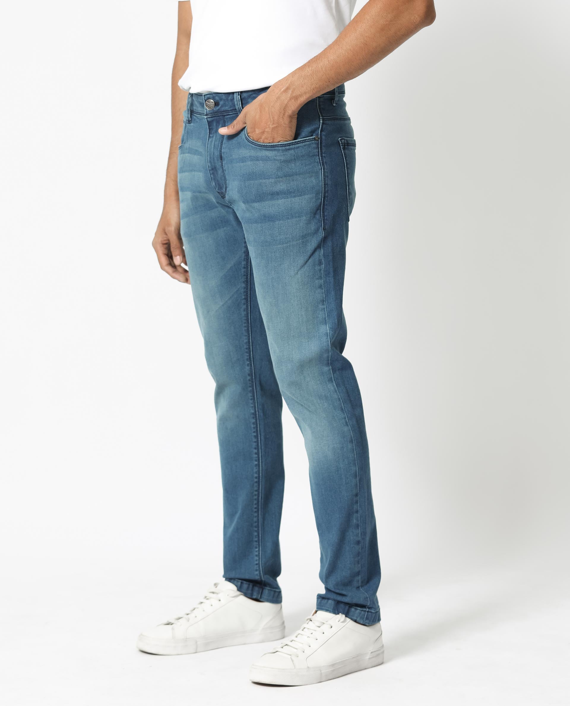 Mid Rise Slim-Fit Jeans