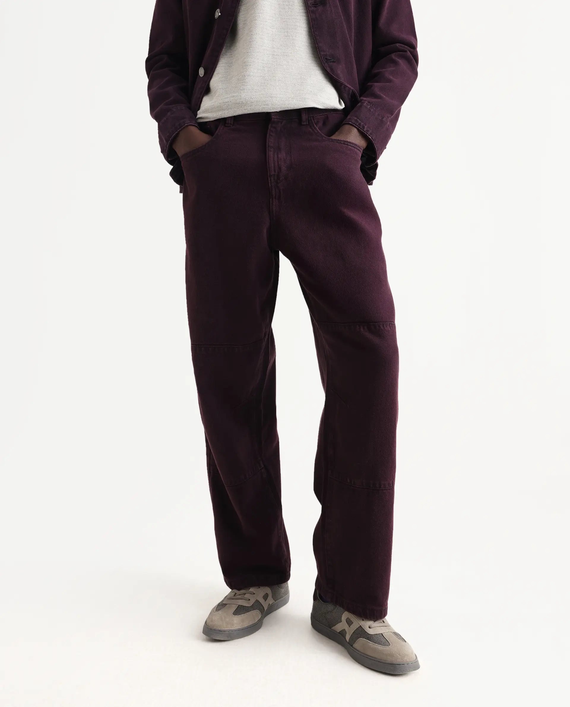 Rare Rabbit Men's Cotton Plain Baggy Fit Jeans