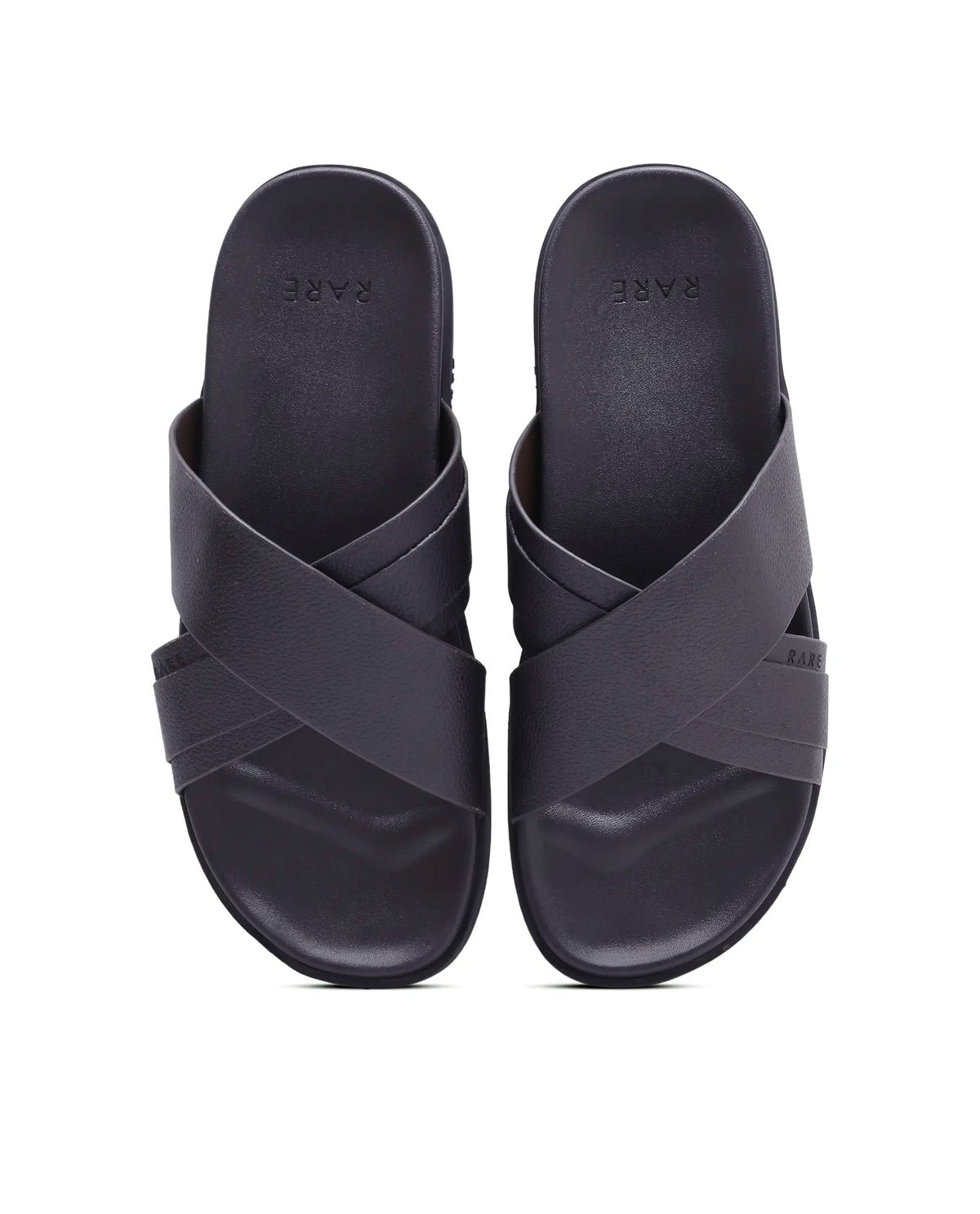 Rarez Men's Niro Dark Prune Leather Regular Sandal