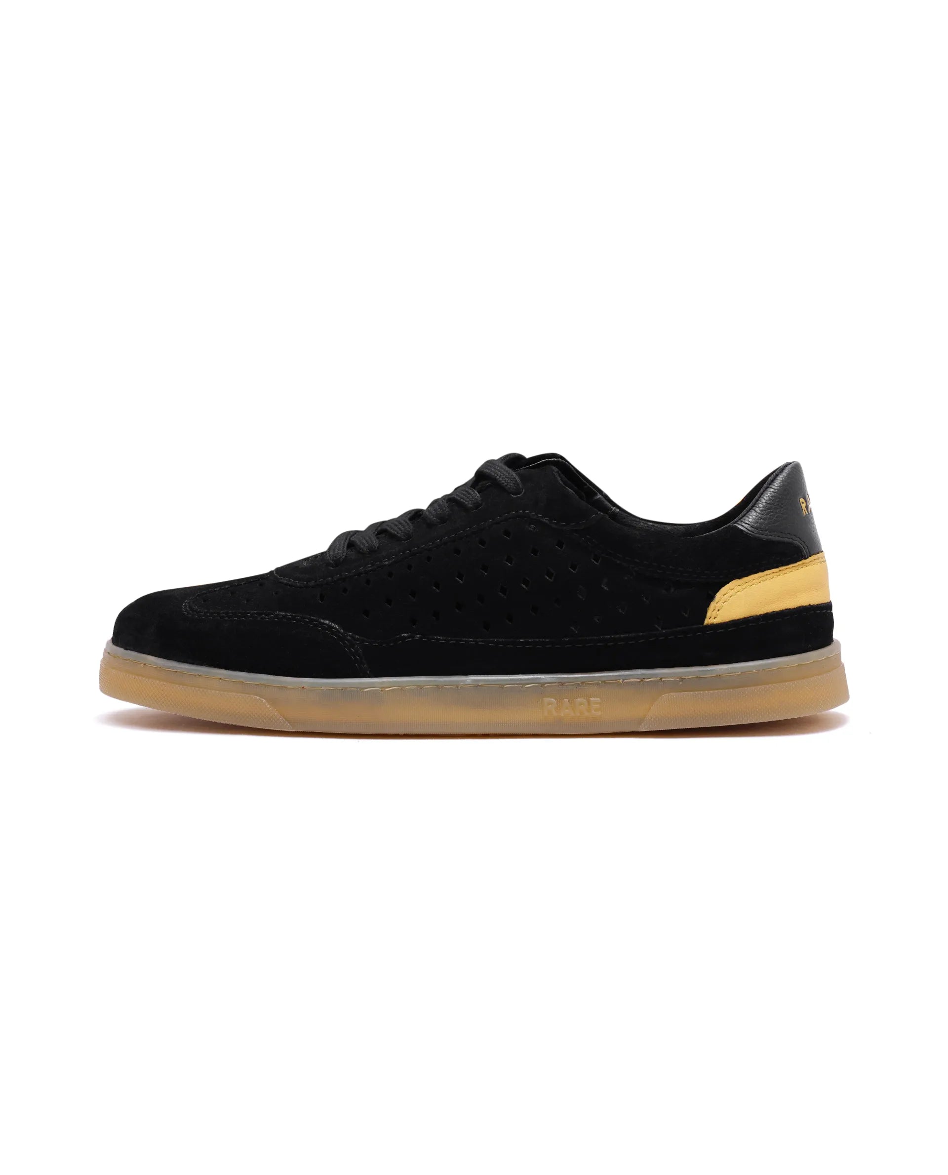 Rare Rabbit Men Norma Black Suede Lace-Up Closure Sneaker