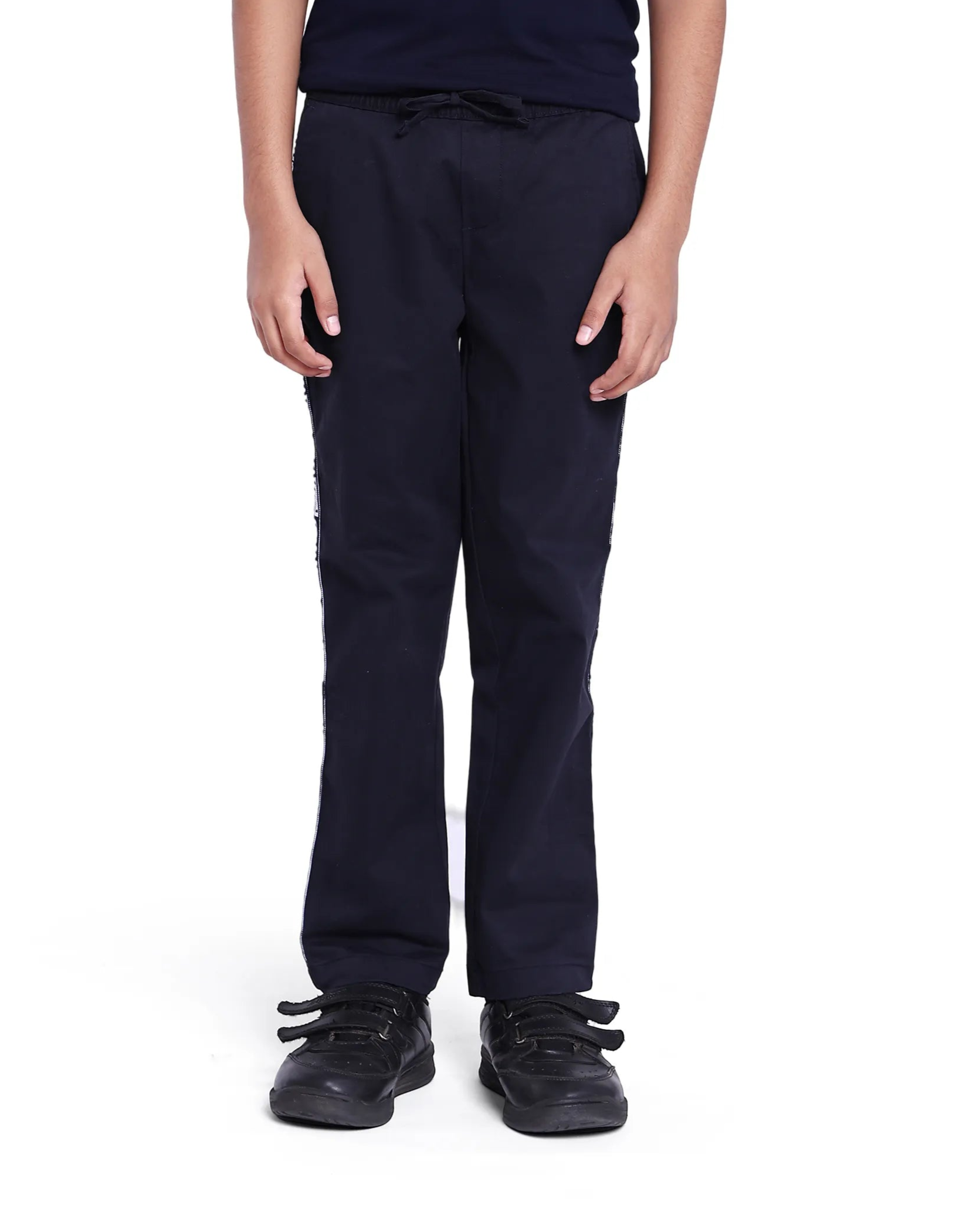 Rare Ones Kids Novi Navy Cotton Solid Trouser