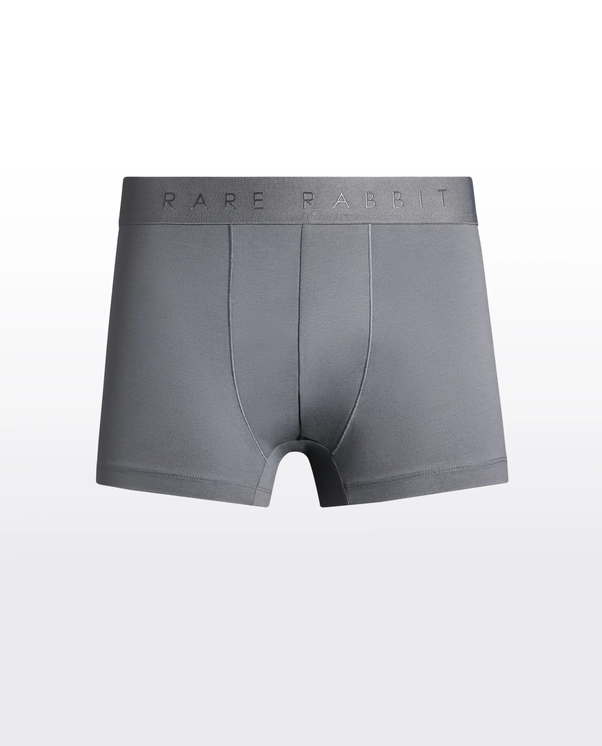 Rare Rabbit Men Now Black/White/Grey Soft Cotton Stretch Trunks (Pack Of 3)