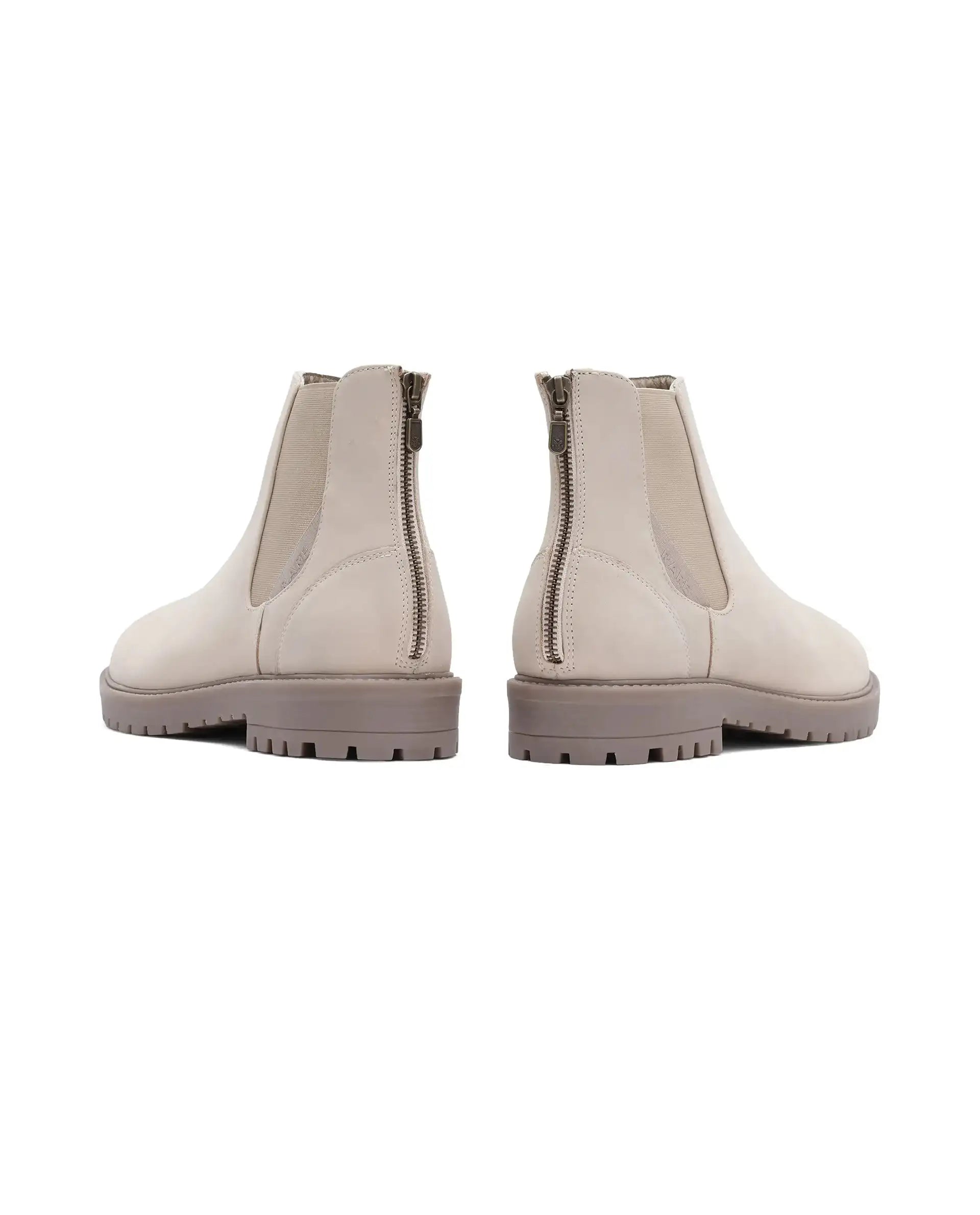 Rare Rabbit Men's Gum Pro Ivory Classic Chelsea Boot