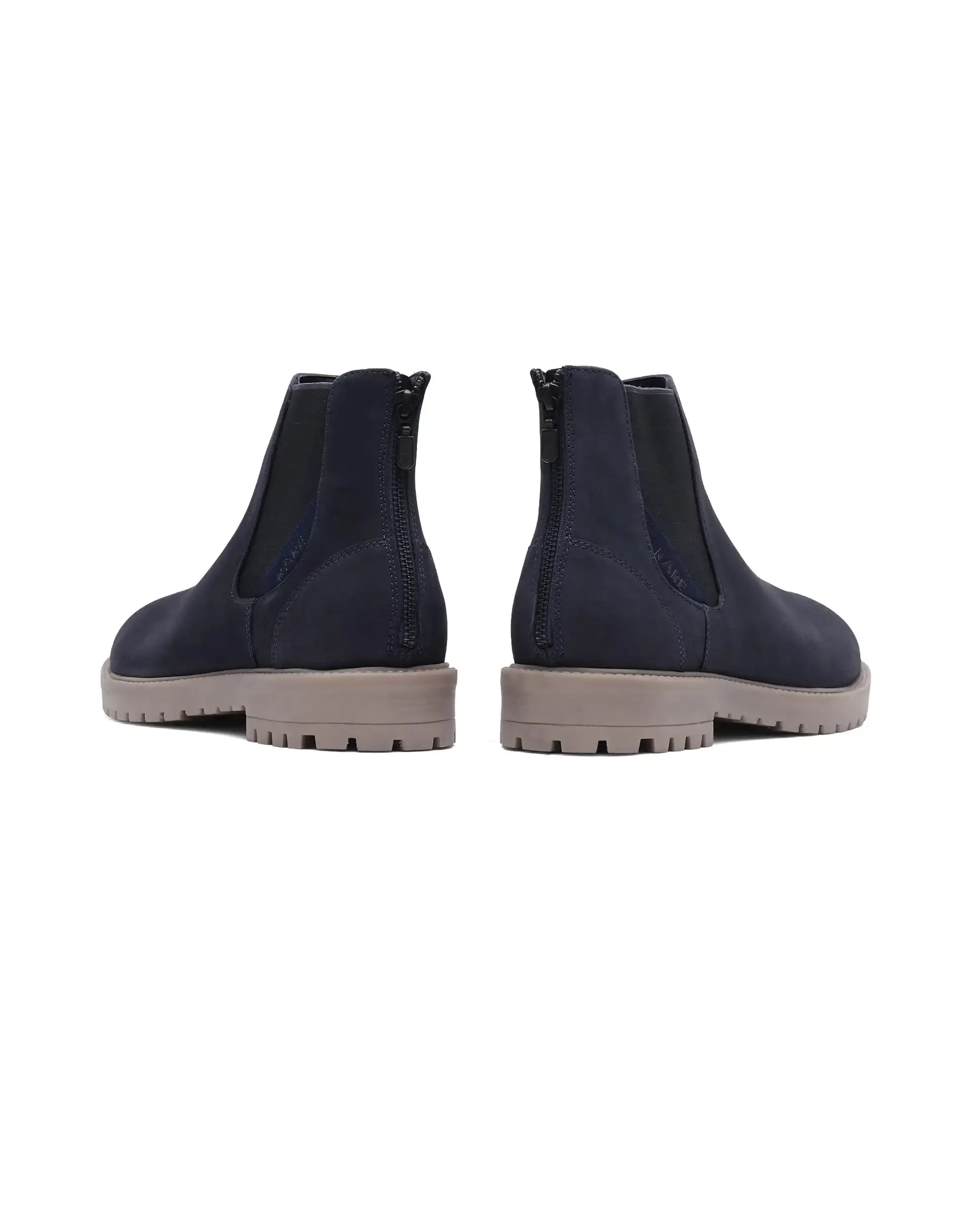 Rare Rabbit Men's Gum Pro Navy Classic Chelsea Boot