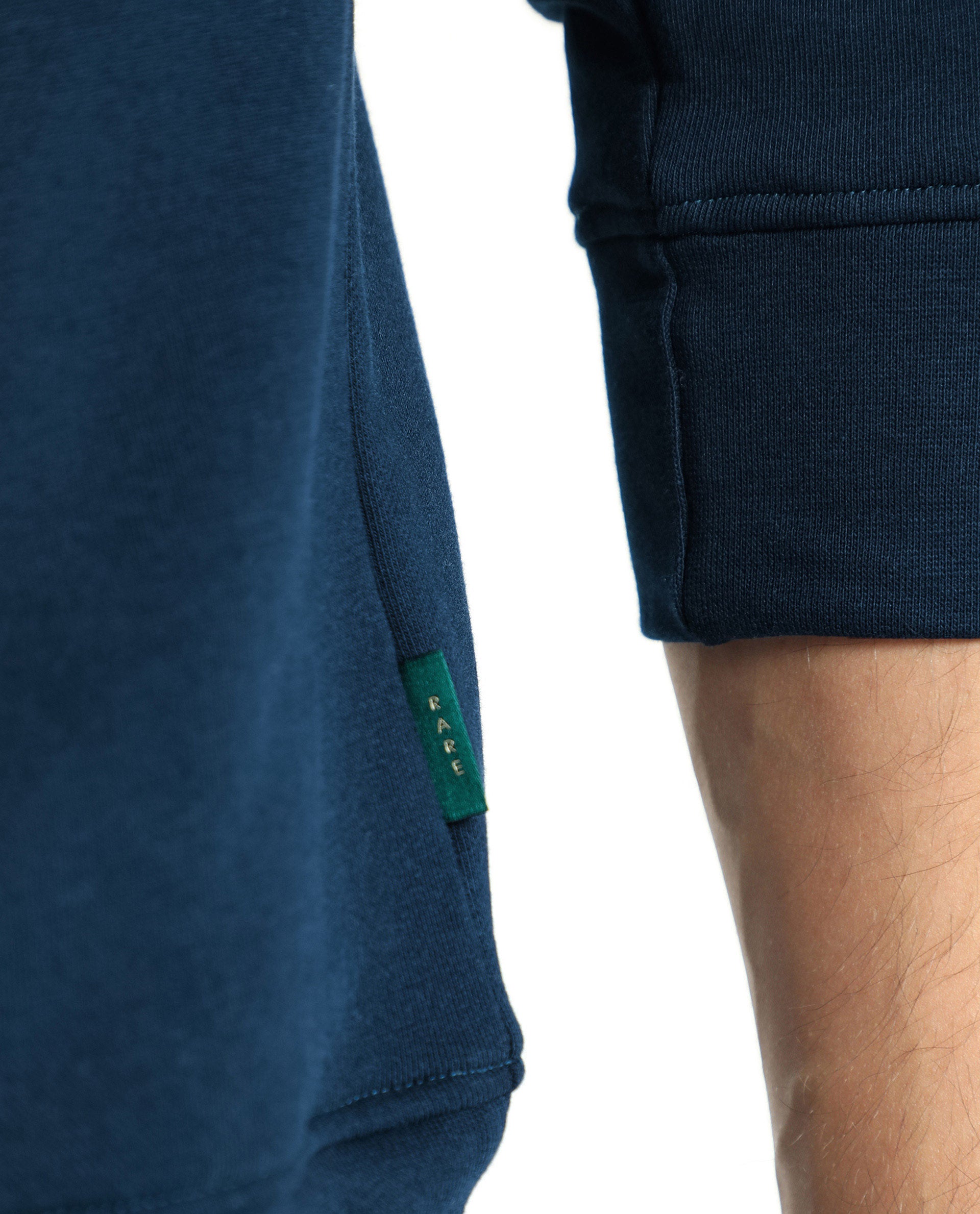 Rare Rabbit Men's Oakk Navy Full Sleeves Graphic Logo Print Sweatshirt