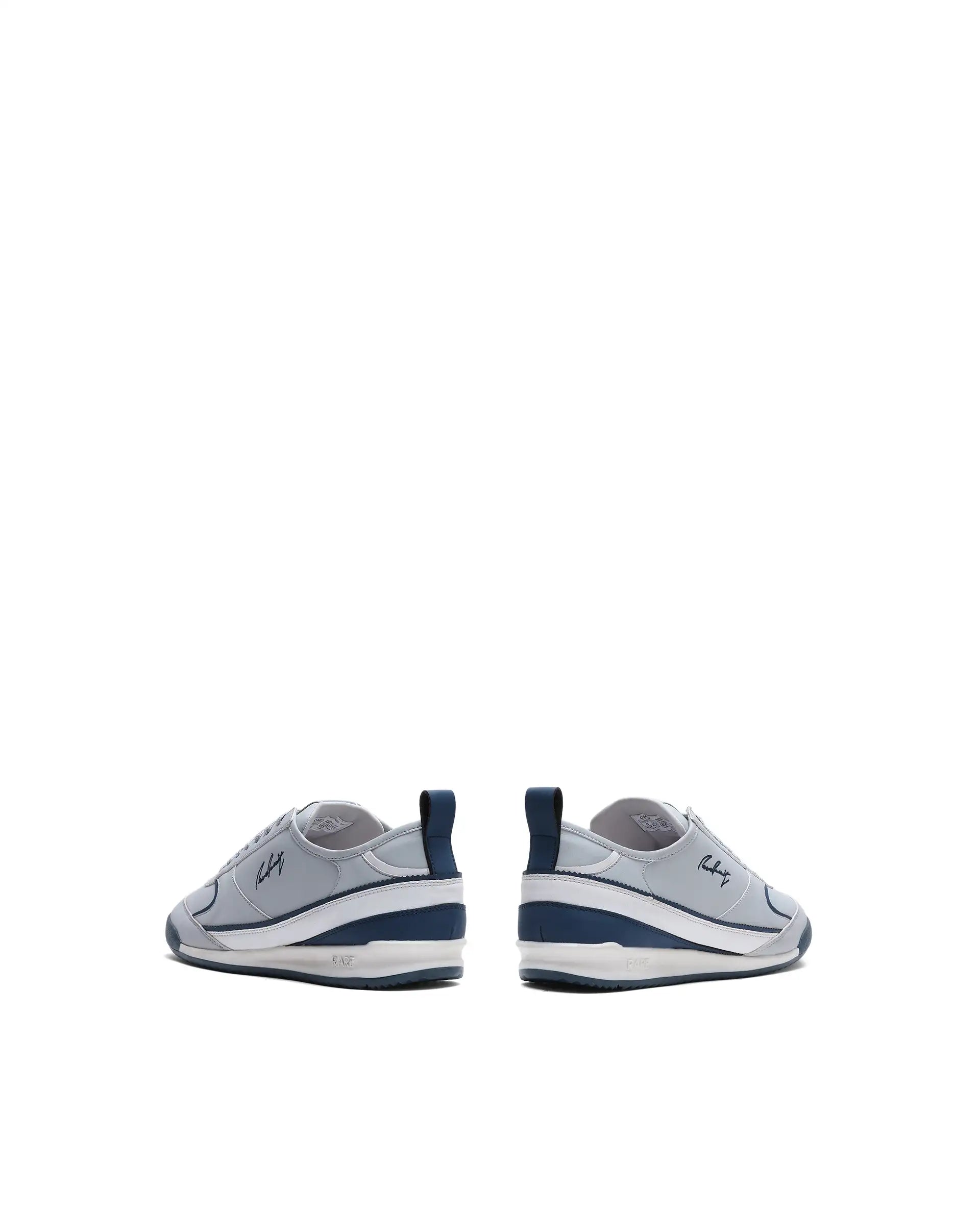 Rare Rabbit Men's Omex Light Grey Micro Fiber Sneaker