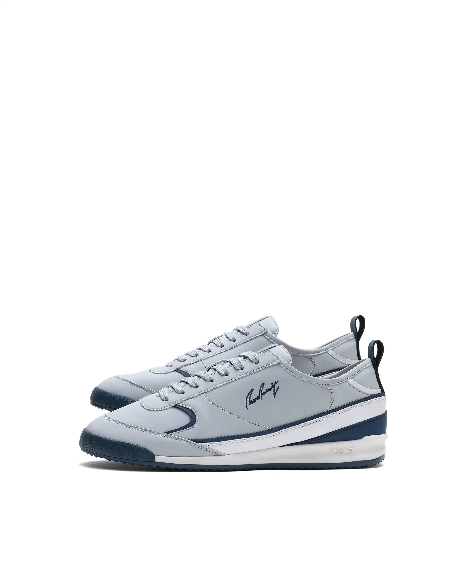 Rare Rabbit Men's Omex Light Grey Micro Fiber Sneaker