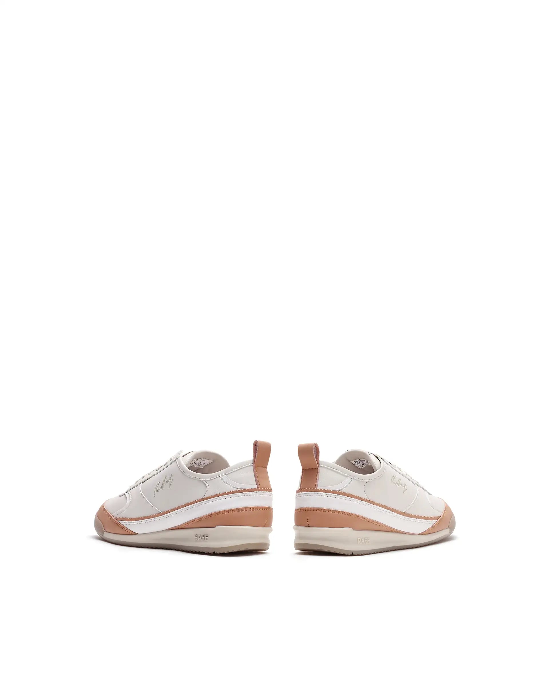 Rare Rabbit Men's Omex Orange Micro Fiber Sneaker