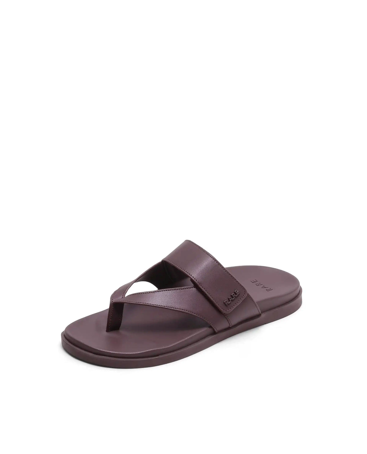 Rarez Men's Orin Dark Holy Rust Leather Upper Material TPR Sole Sandal
